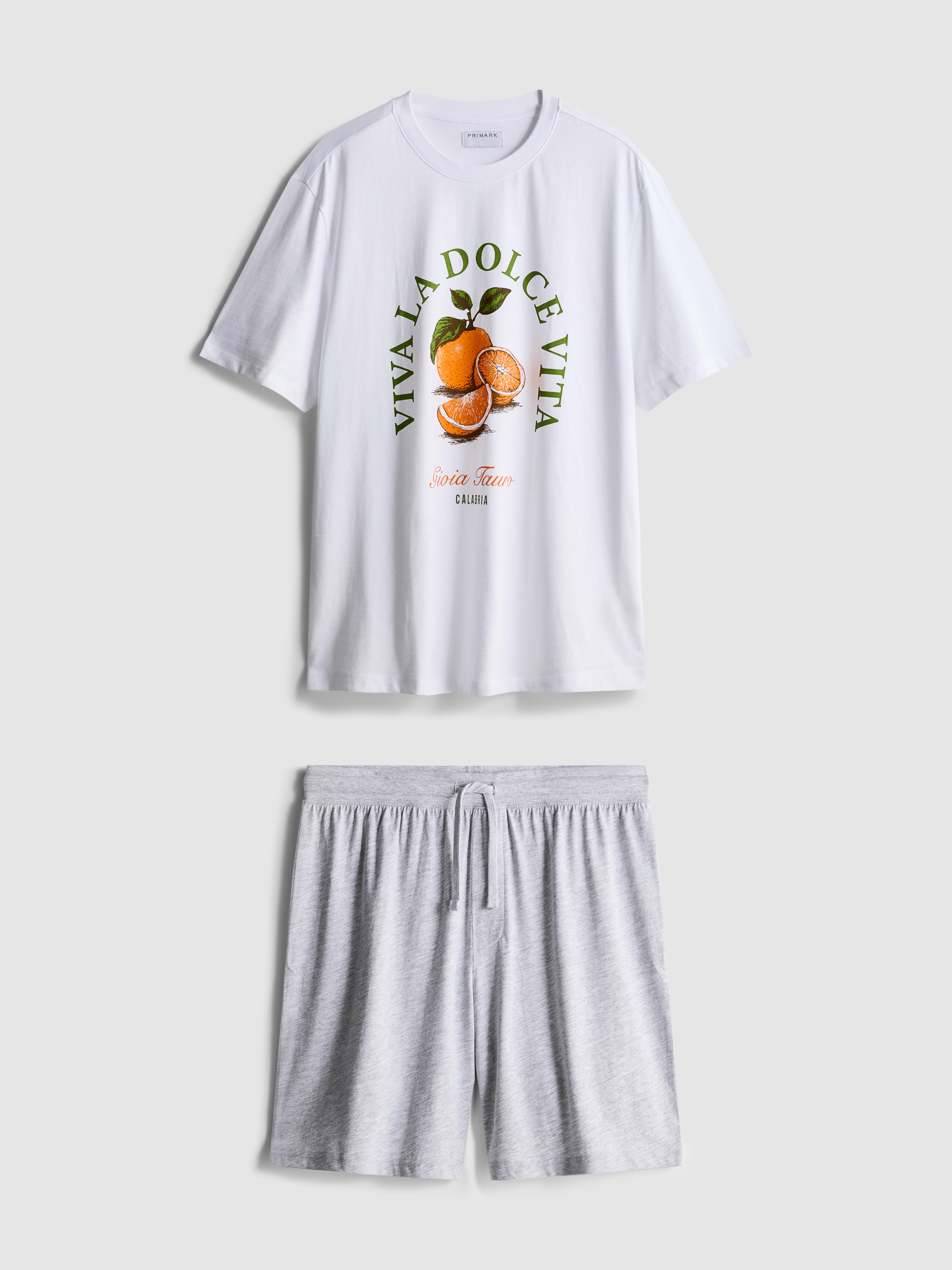 Pijama curto estampado