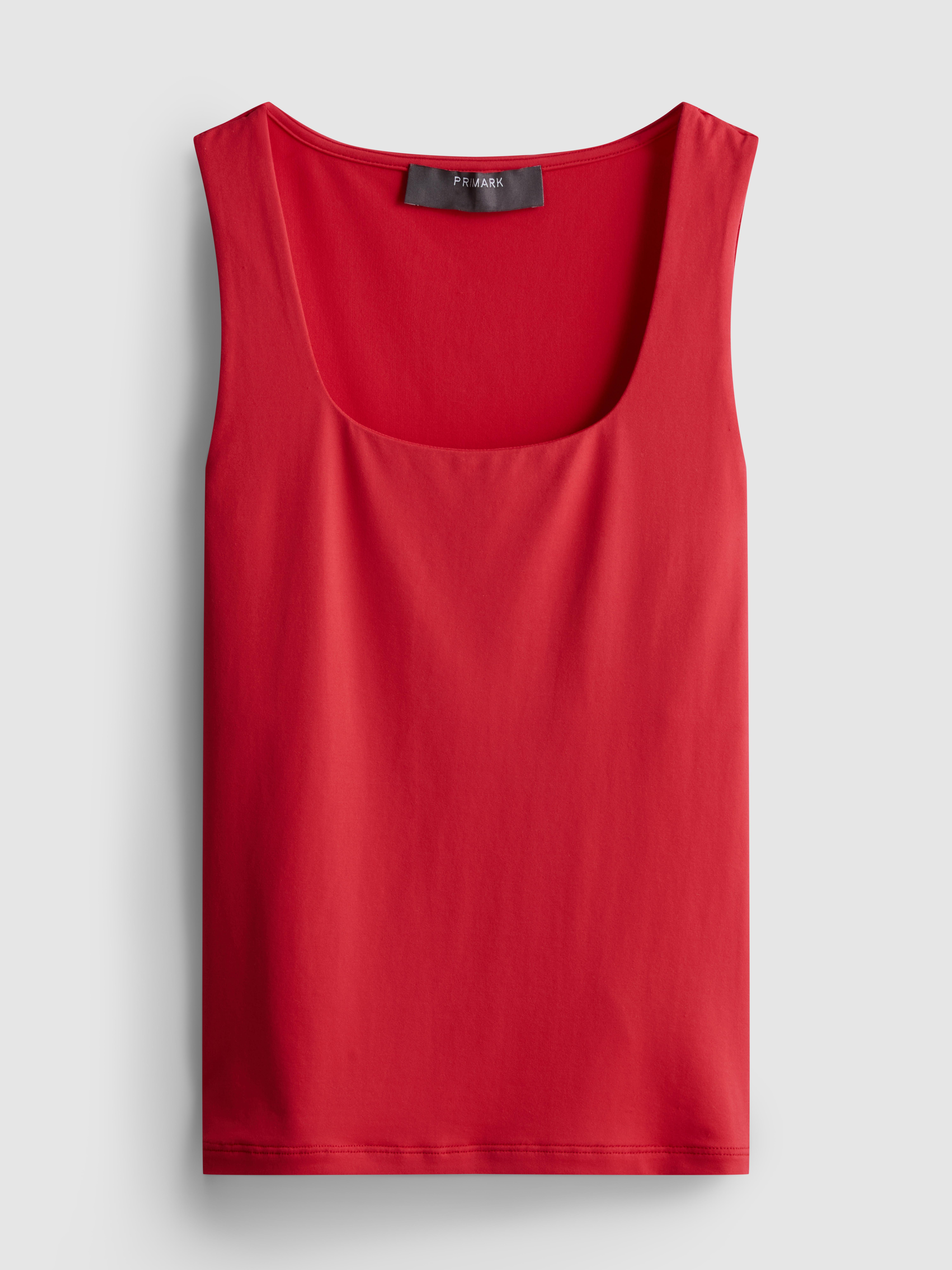 Trägertop mit eckigem Ausschnitt