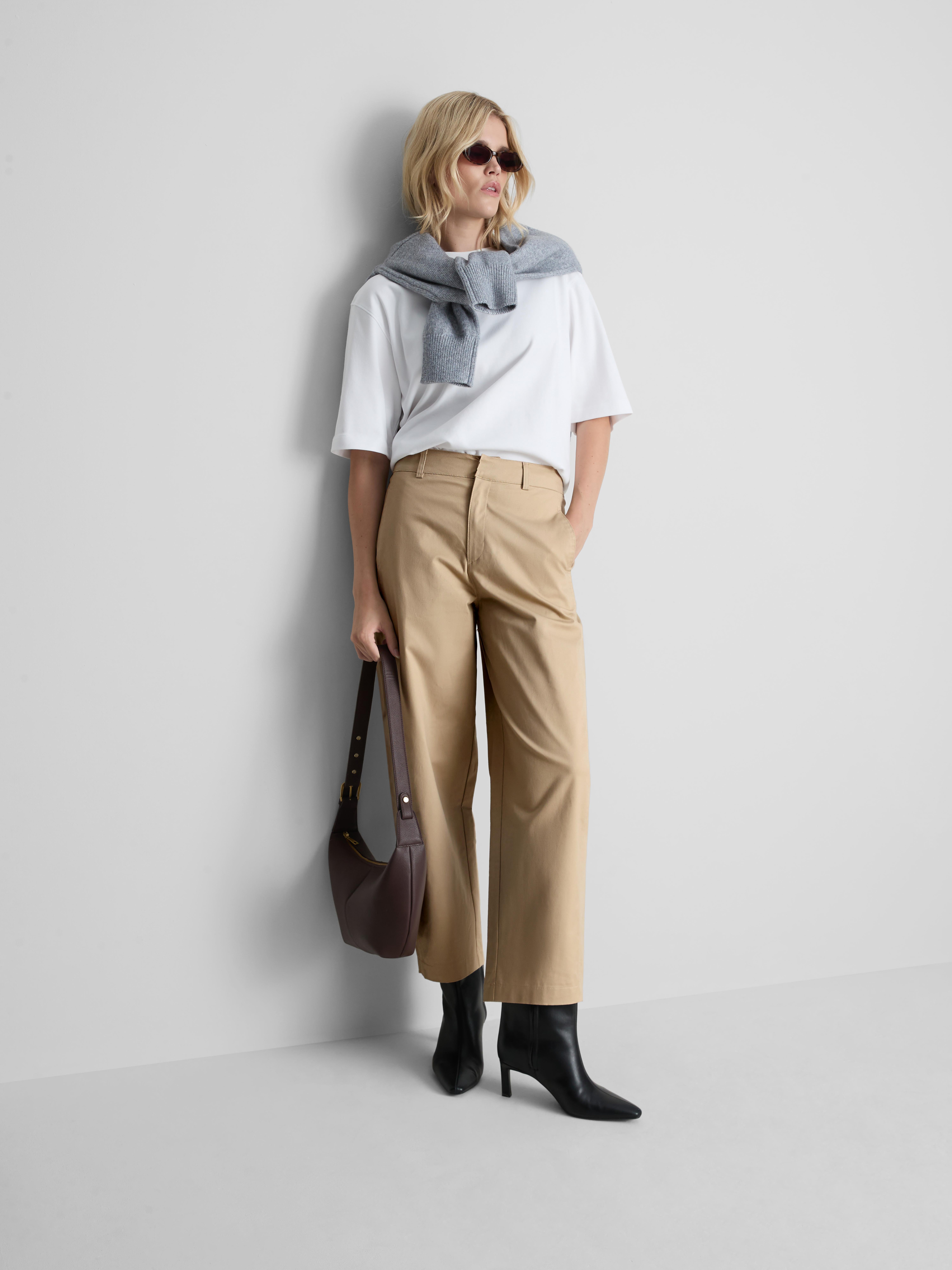 Barrel-Hose im Utility-Stil mit hohem Baumwollanteil