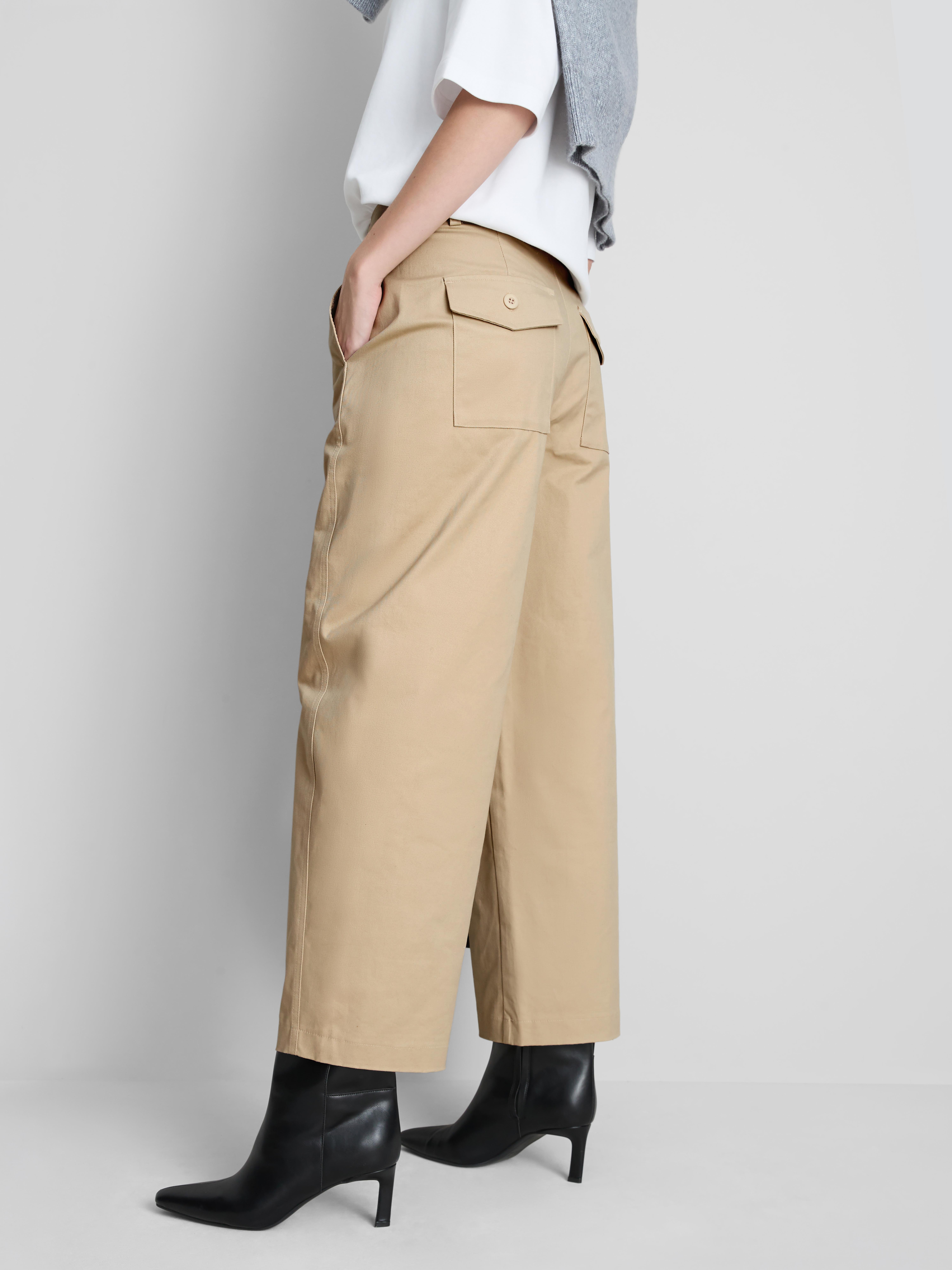 Barrel-Hose im Utility-Stil mit hohem Baumwollanteil