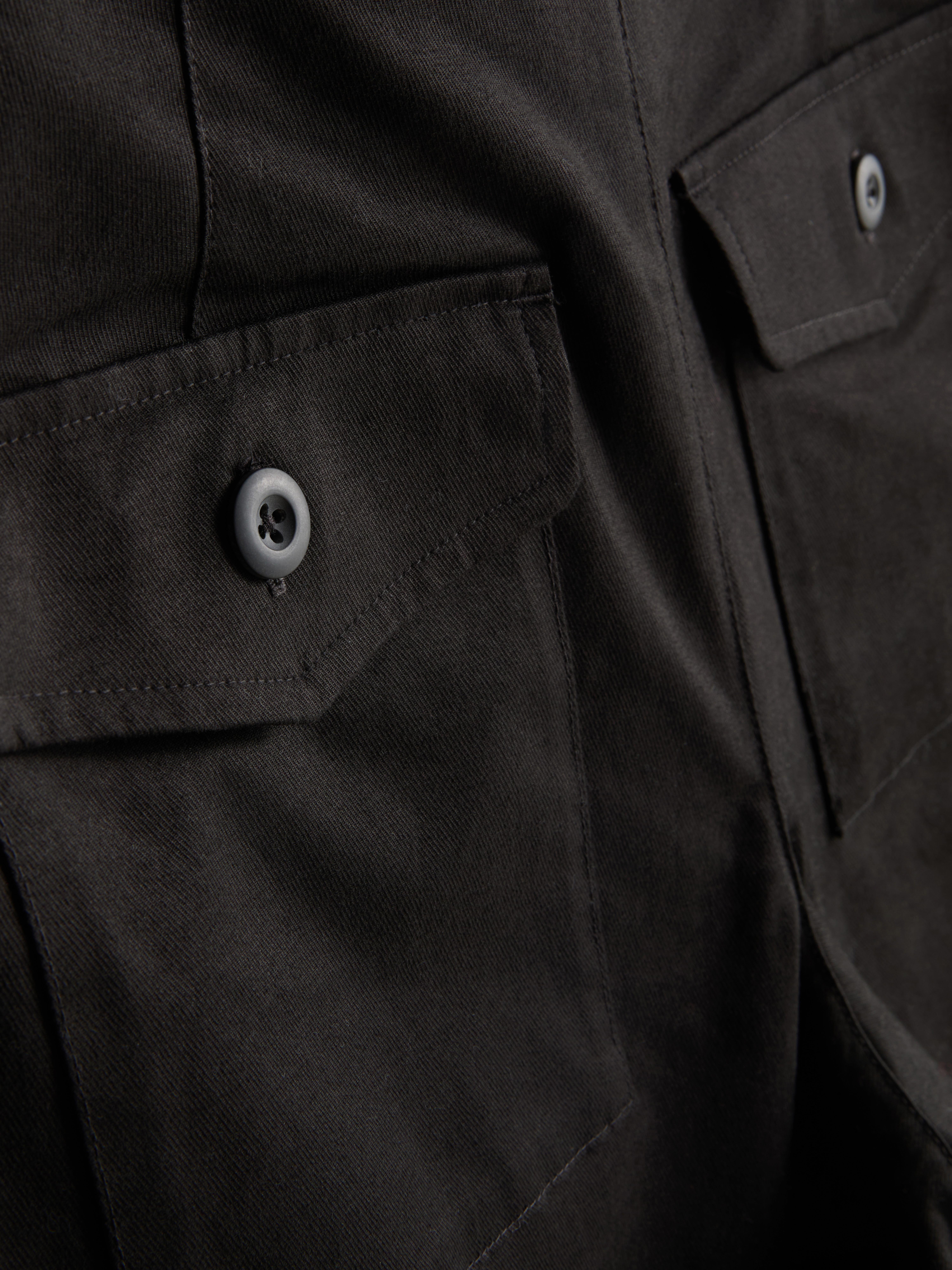 Cotton-Rich Barrel-Leg Utility Pants