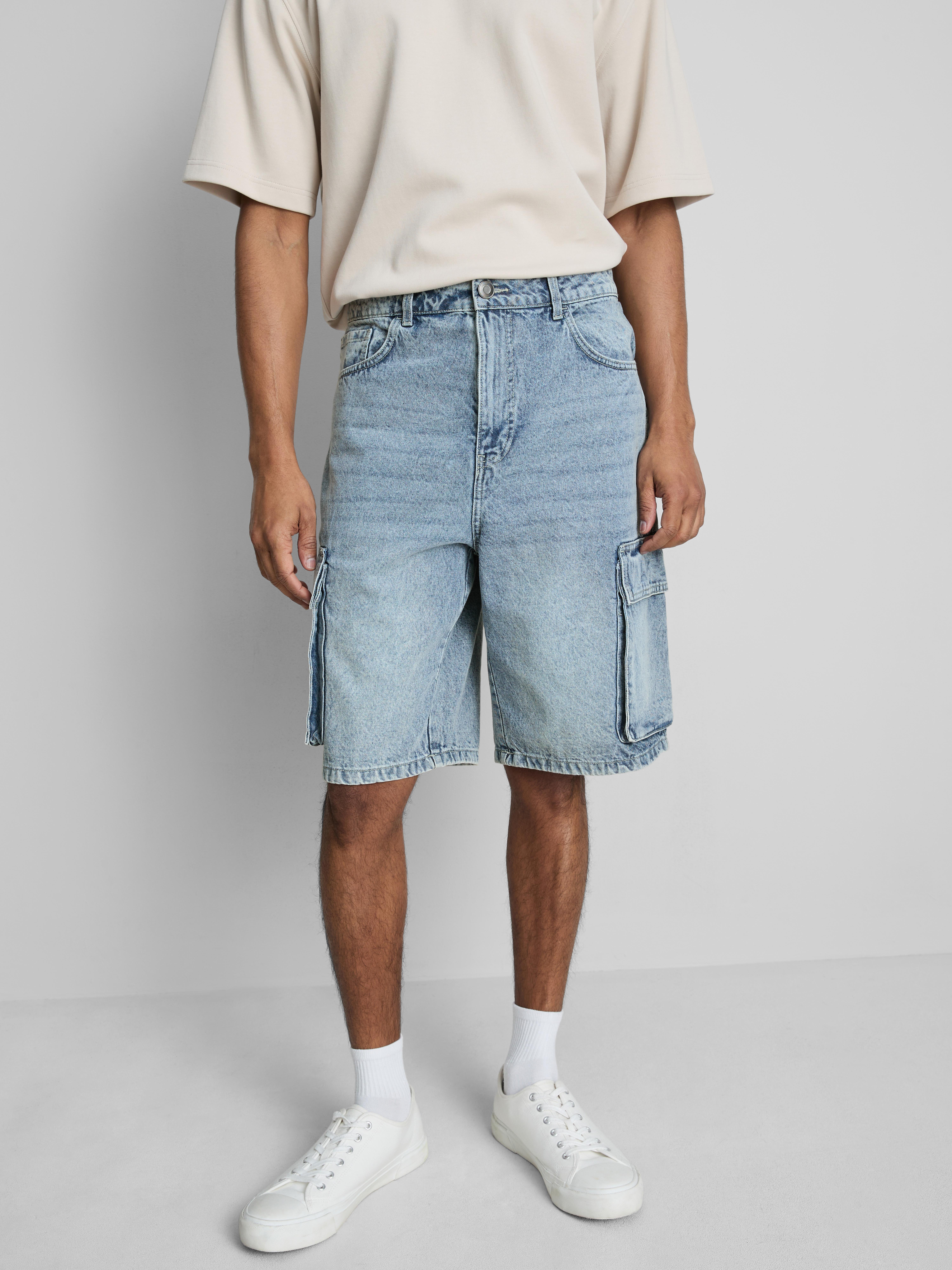 Cargo-Jeansshorts