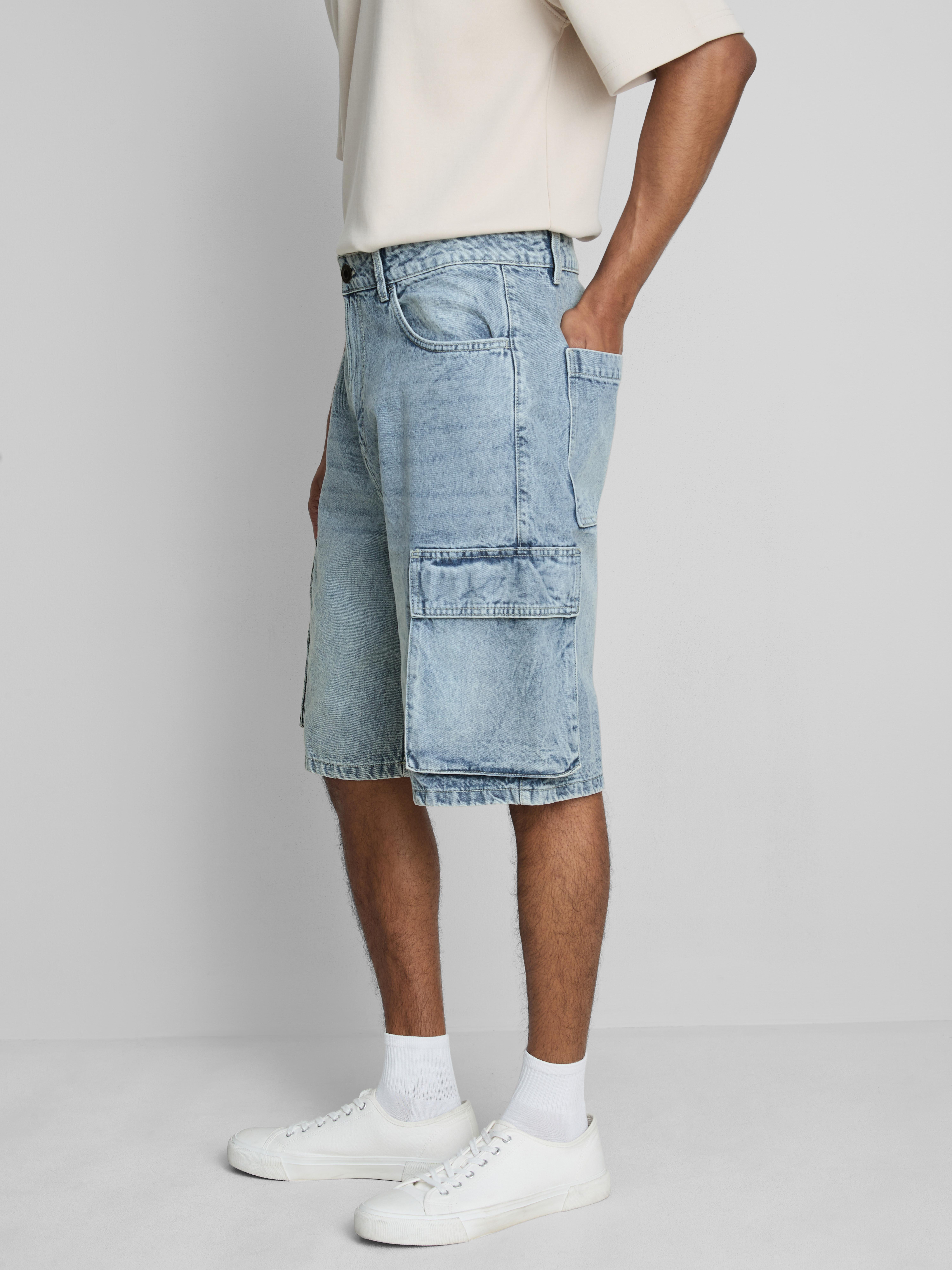 Cargo-Jeansshorts