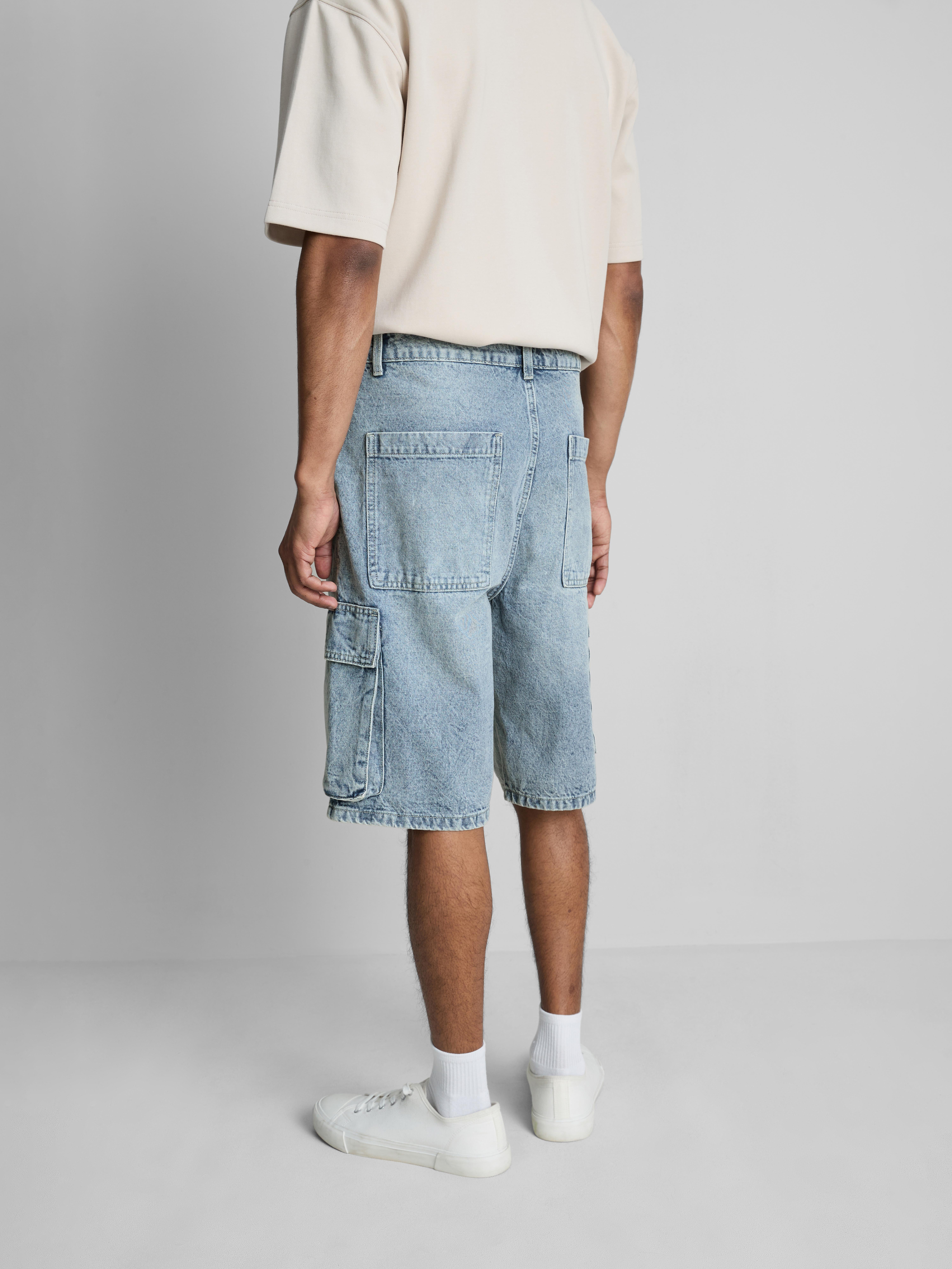 Cargo-Jeansshorts