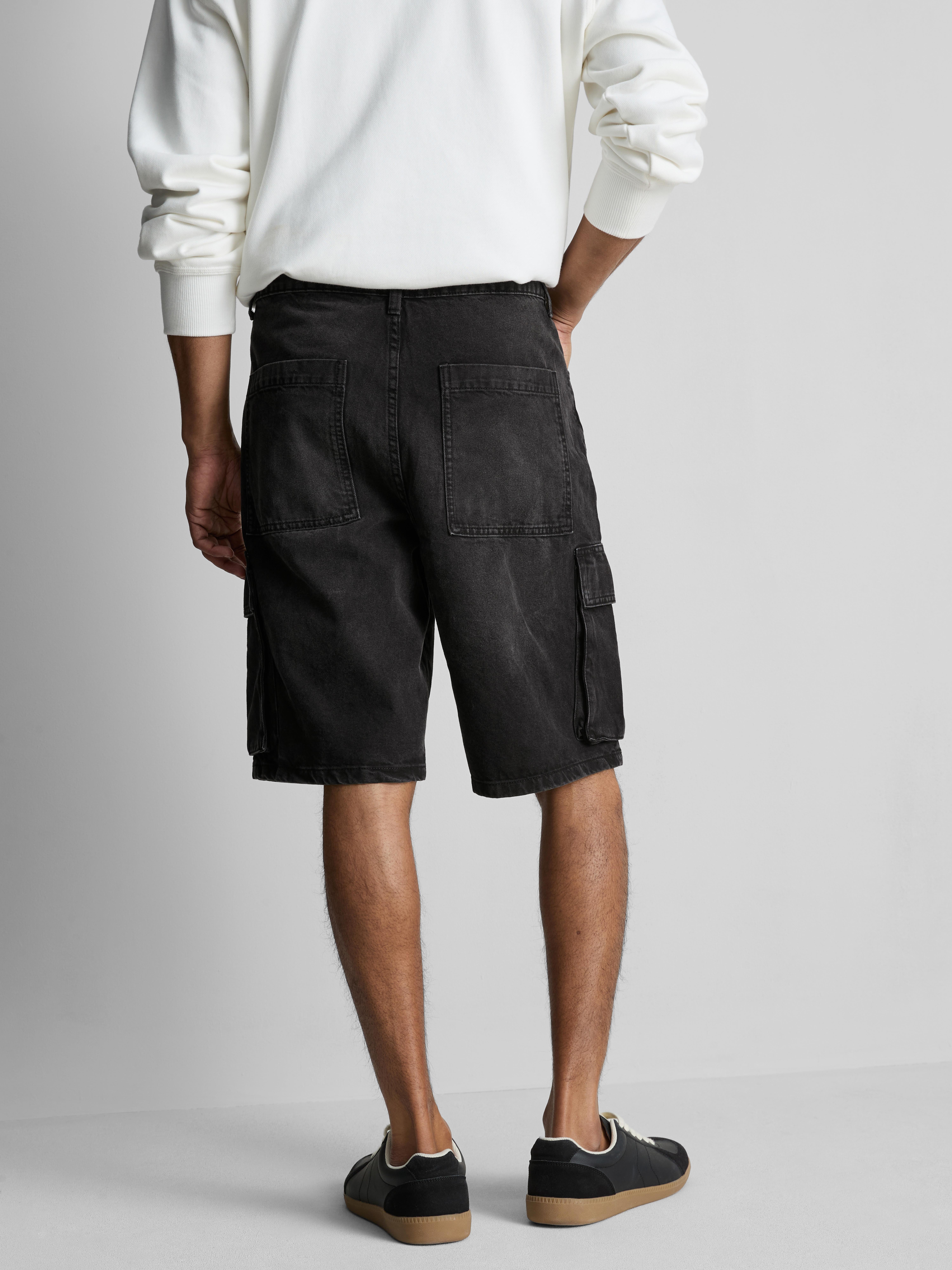 Denim Cargo Shorts