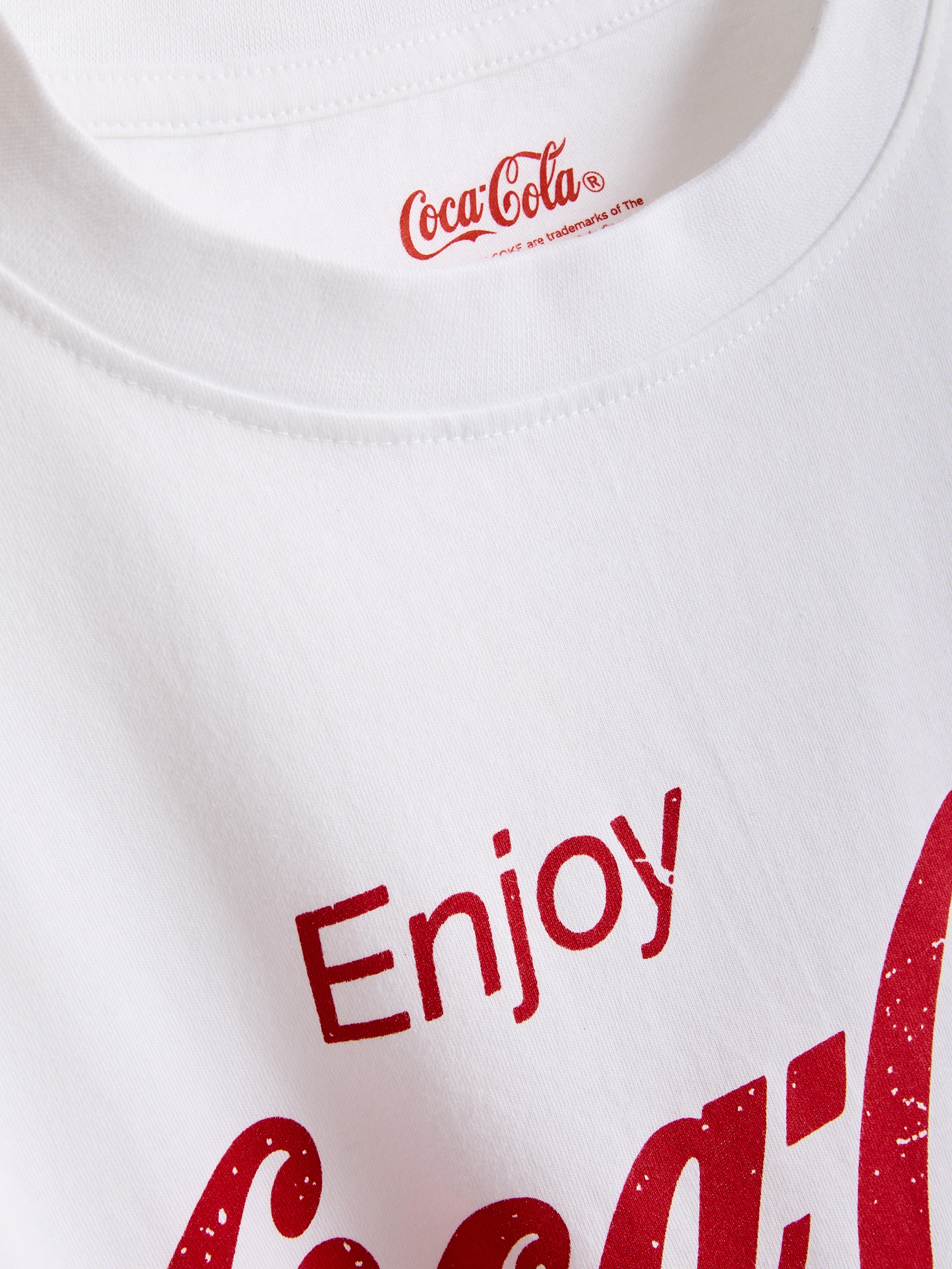 Womens White Coca Cola Relaxed Graphic Tee | Primark