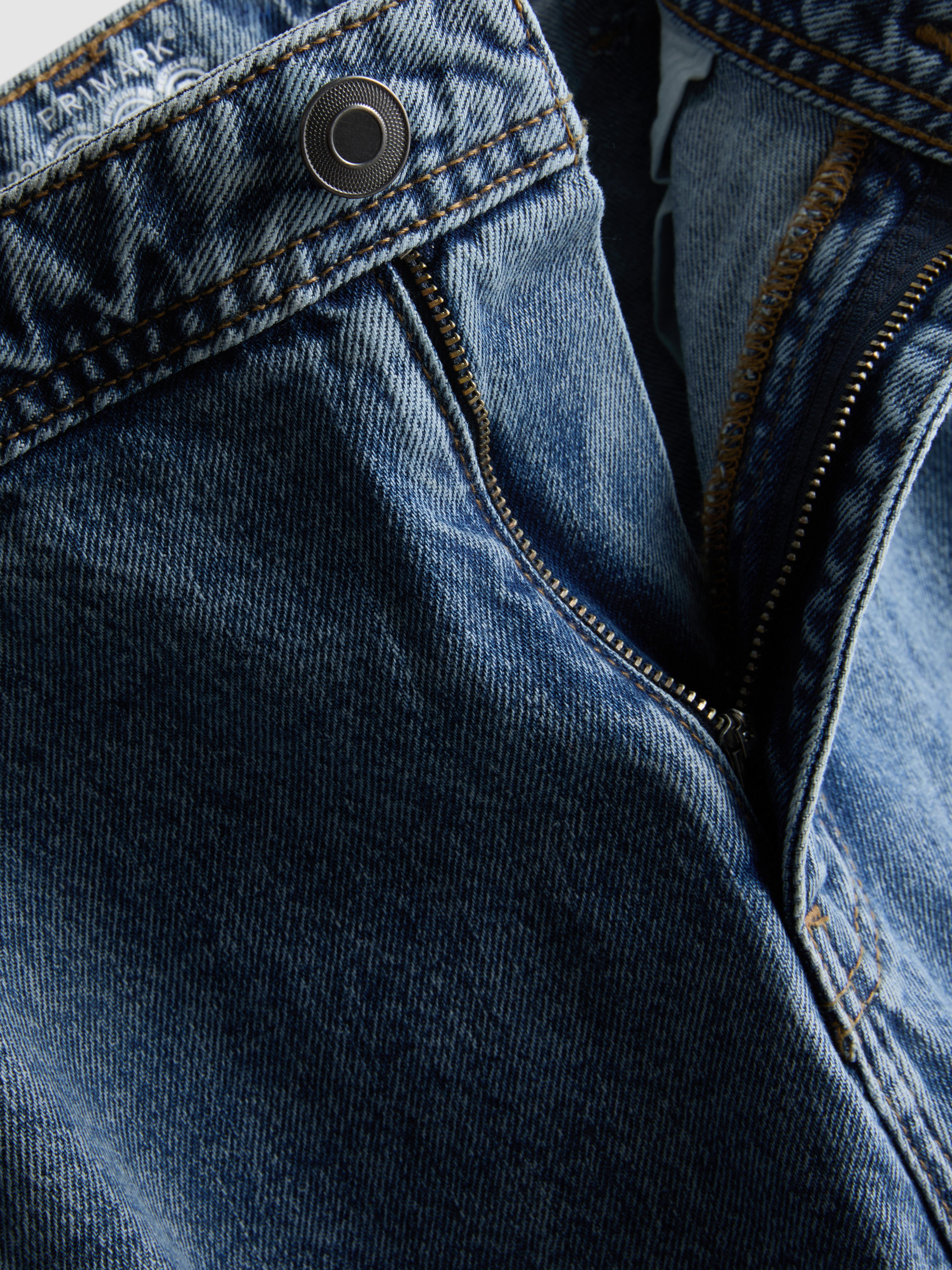 Mid-Rise Loose Cargo Jeans