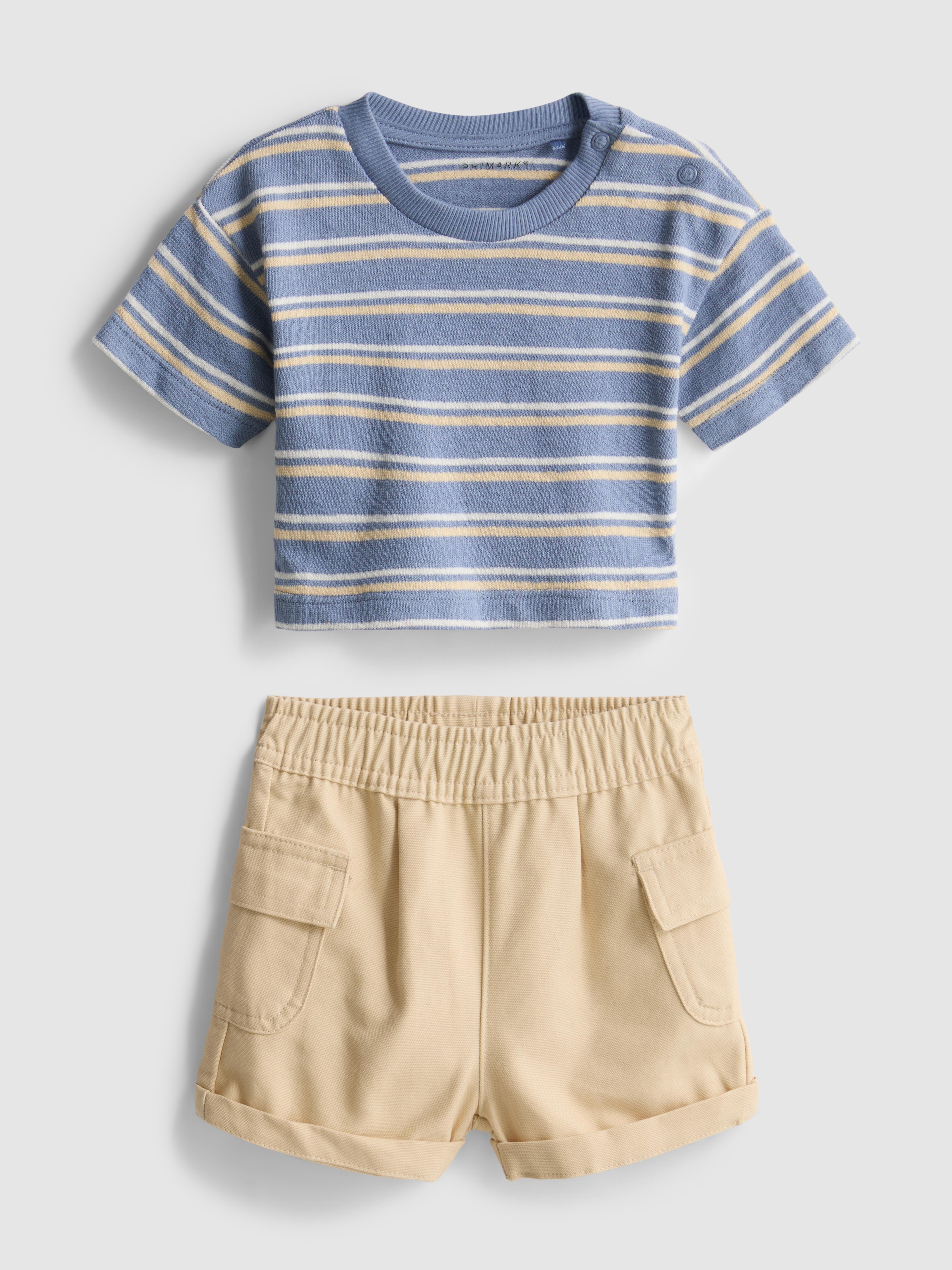 0-36mths | T-Shirt and Cargo Shorts Set