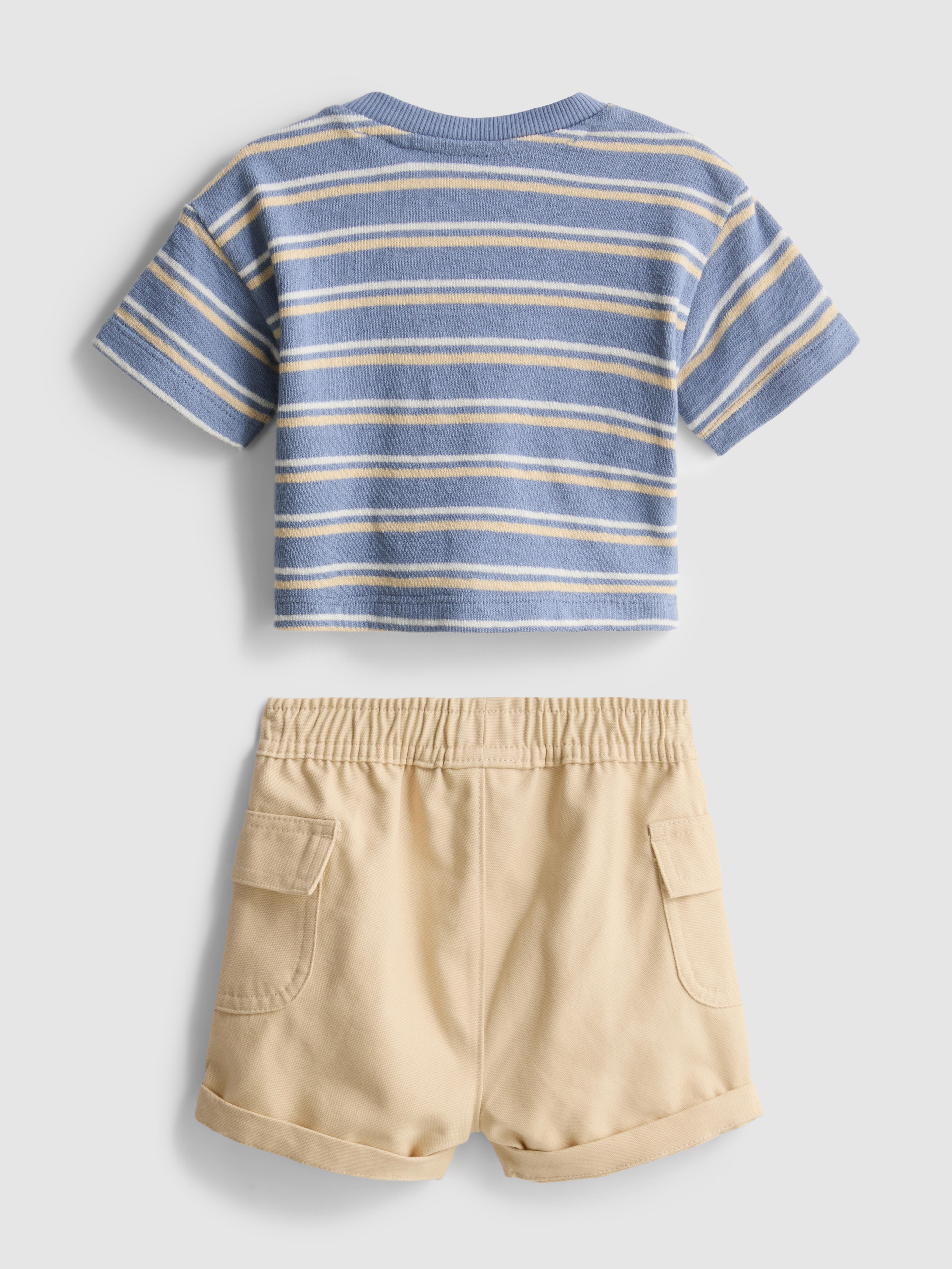 0-36mths | T-Shirt and Cargo Shorts Set