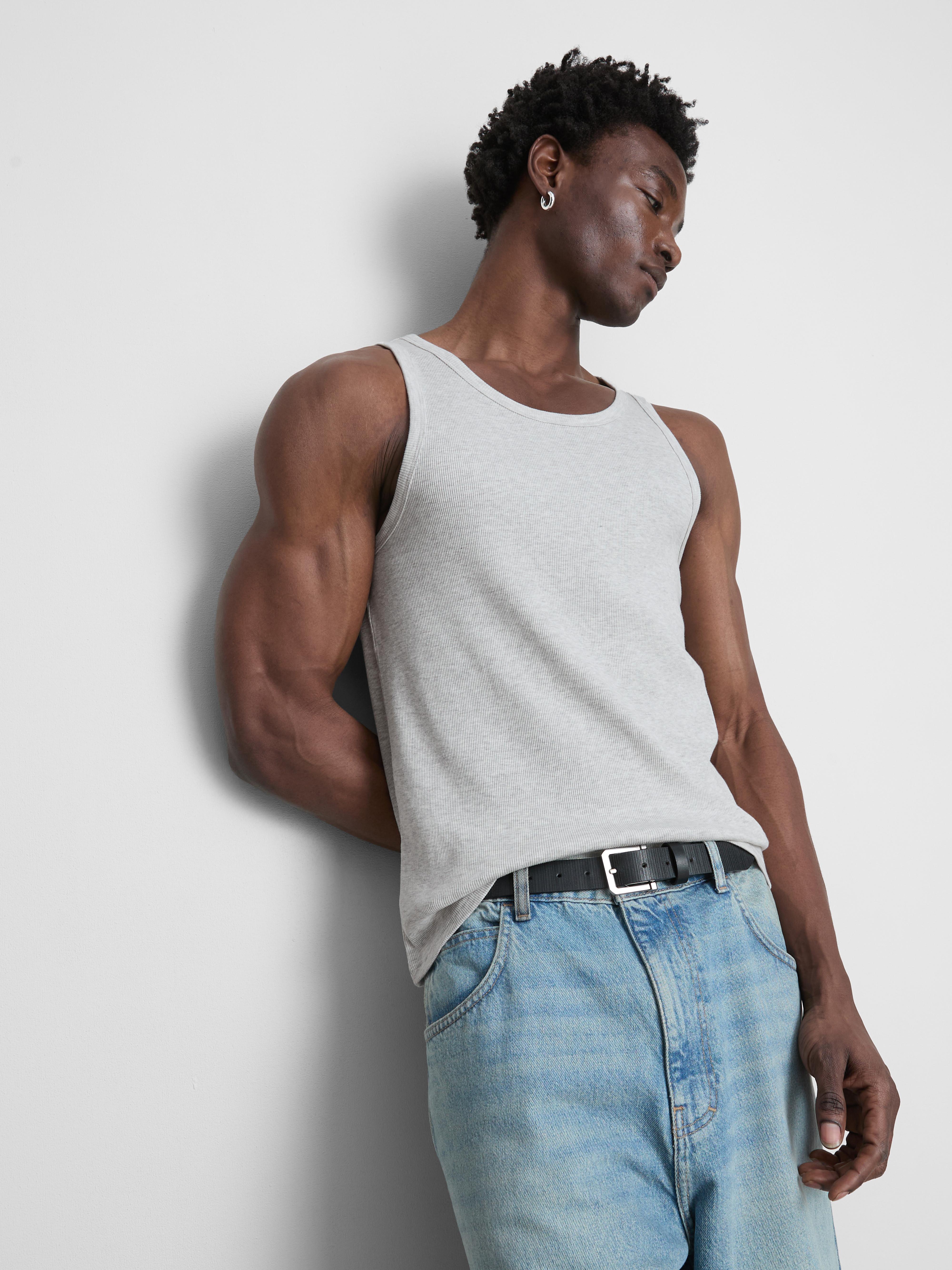 Prążkowana koszulka bez rękawów