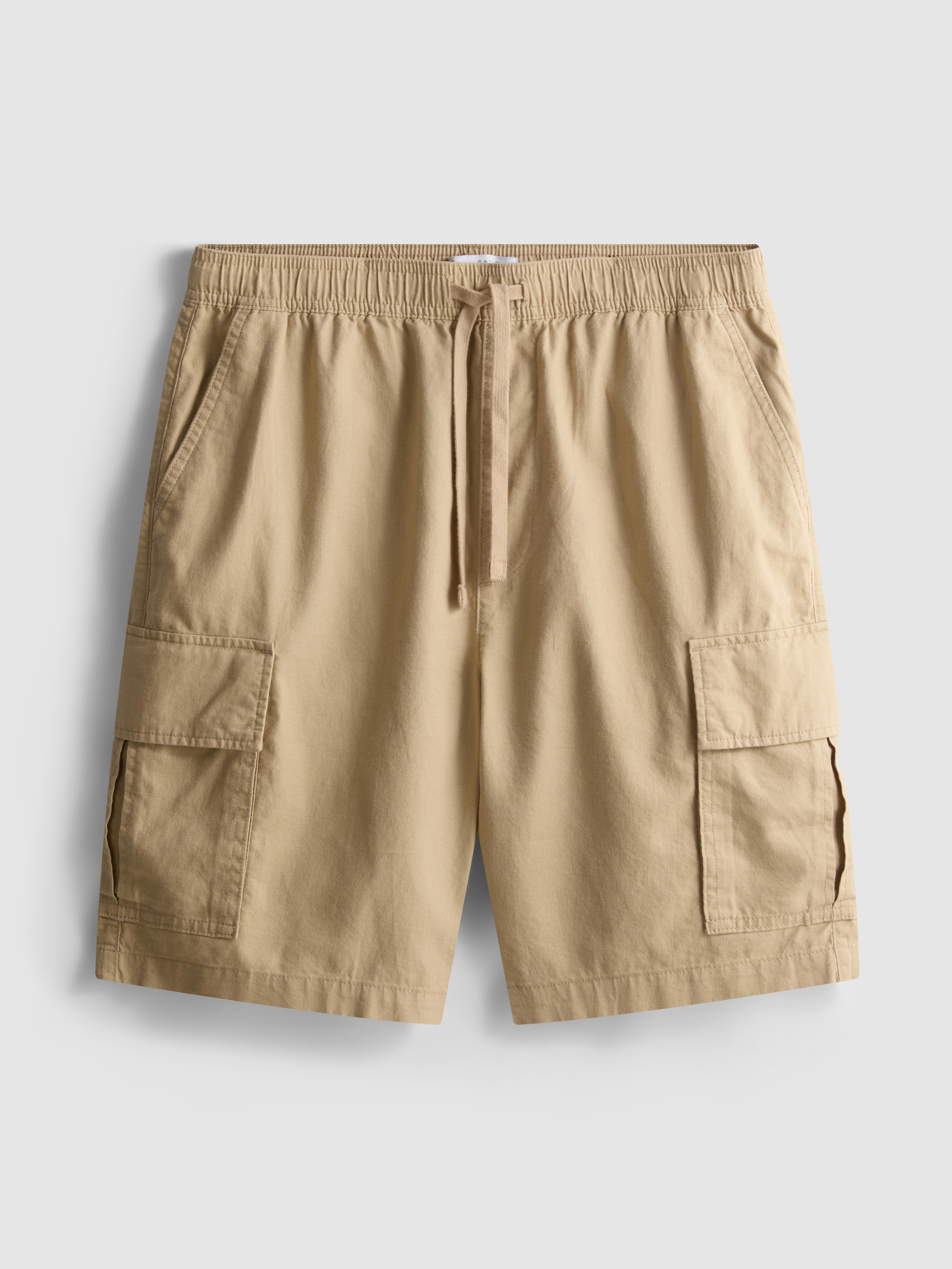Cargoshort van linnenmix