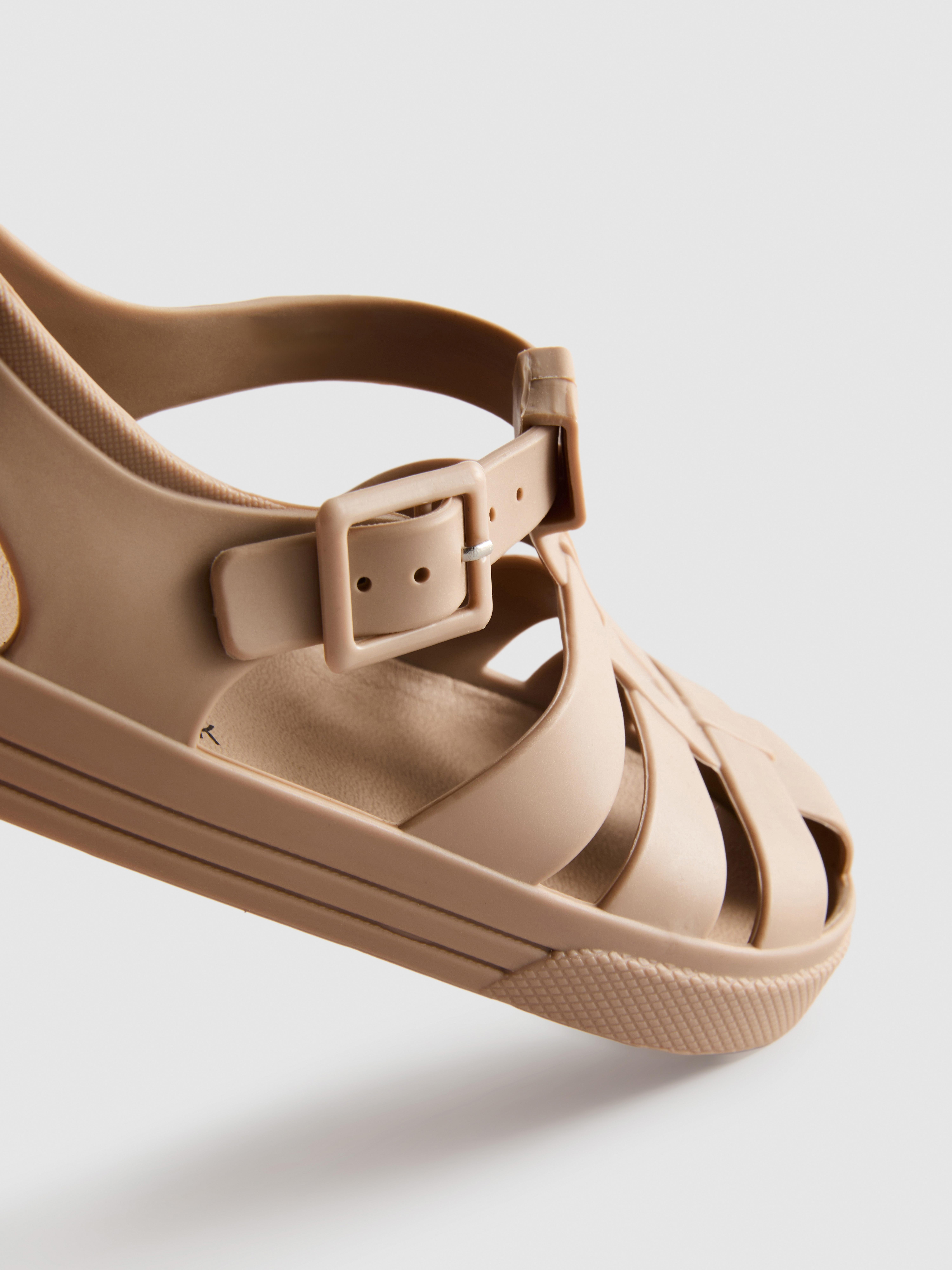 Caged Jelly Sandals