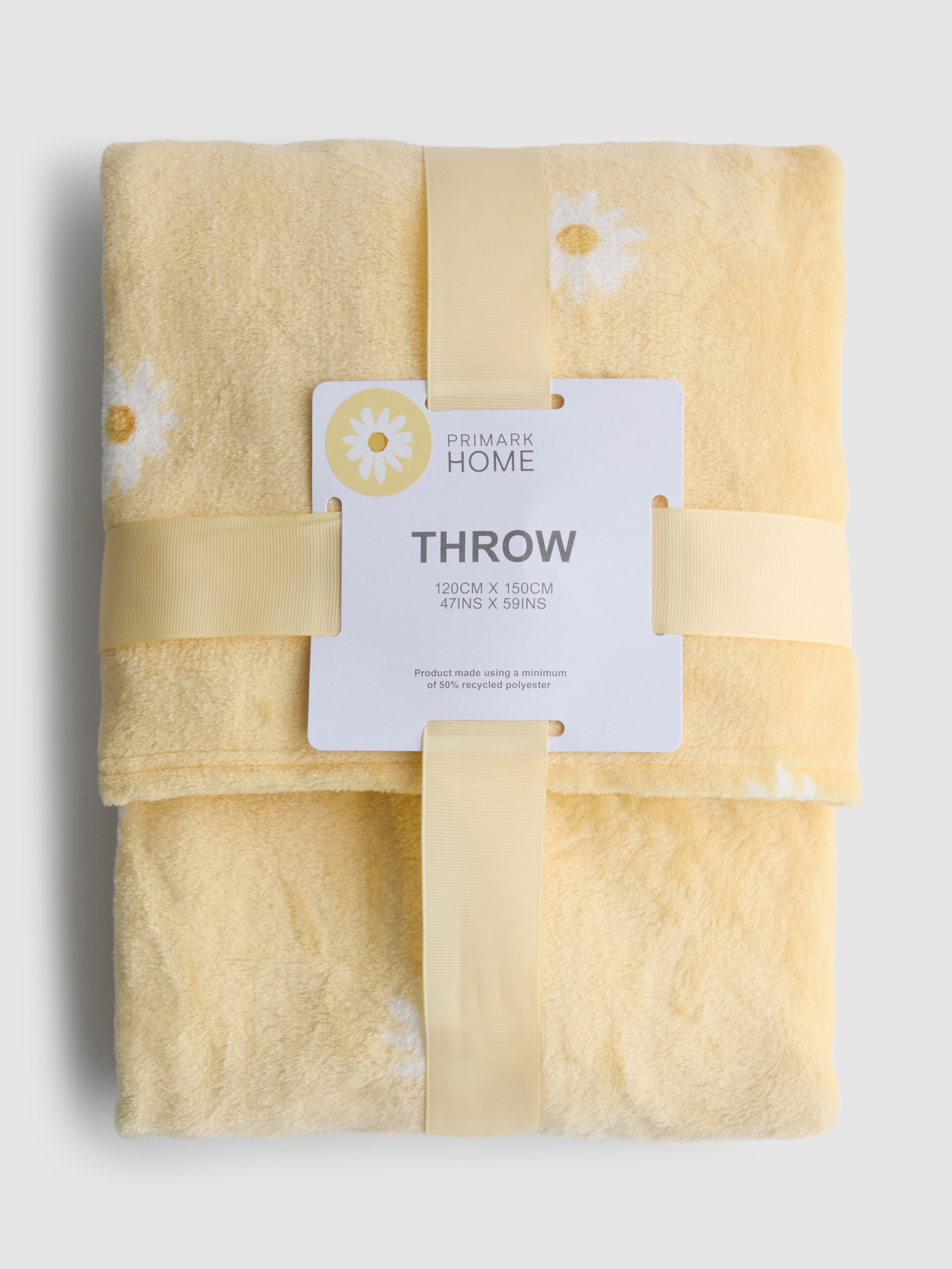 Superzachte deken met madeliefjes