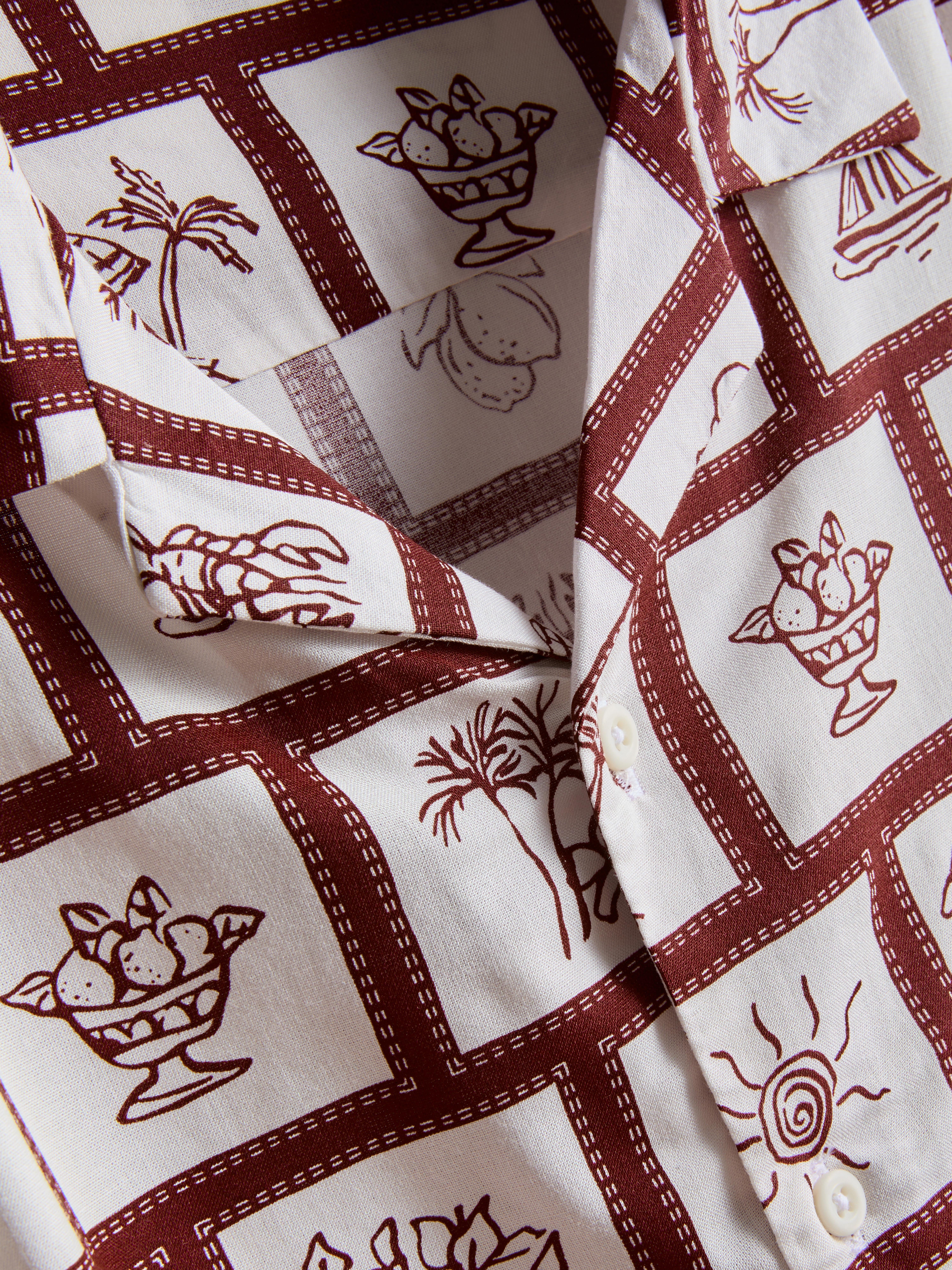 Coastal Tile-Print Shirt
