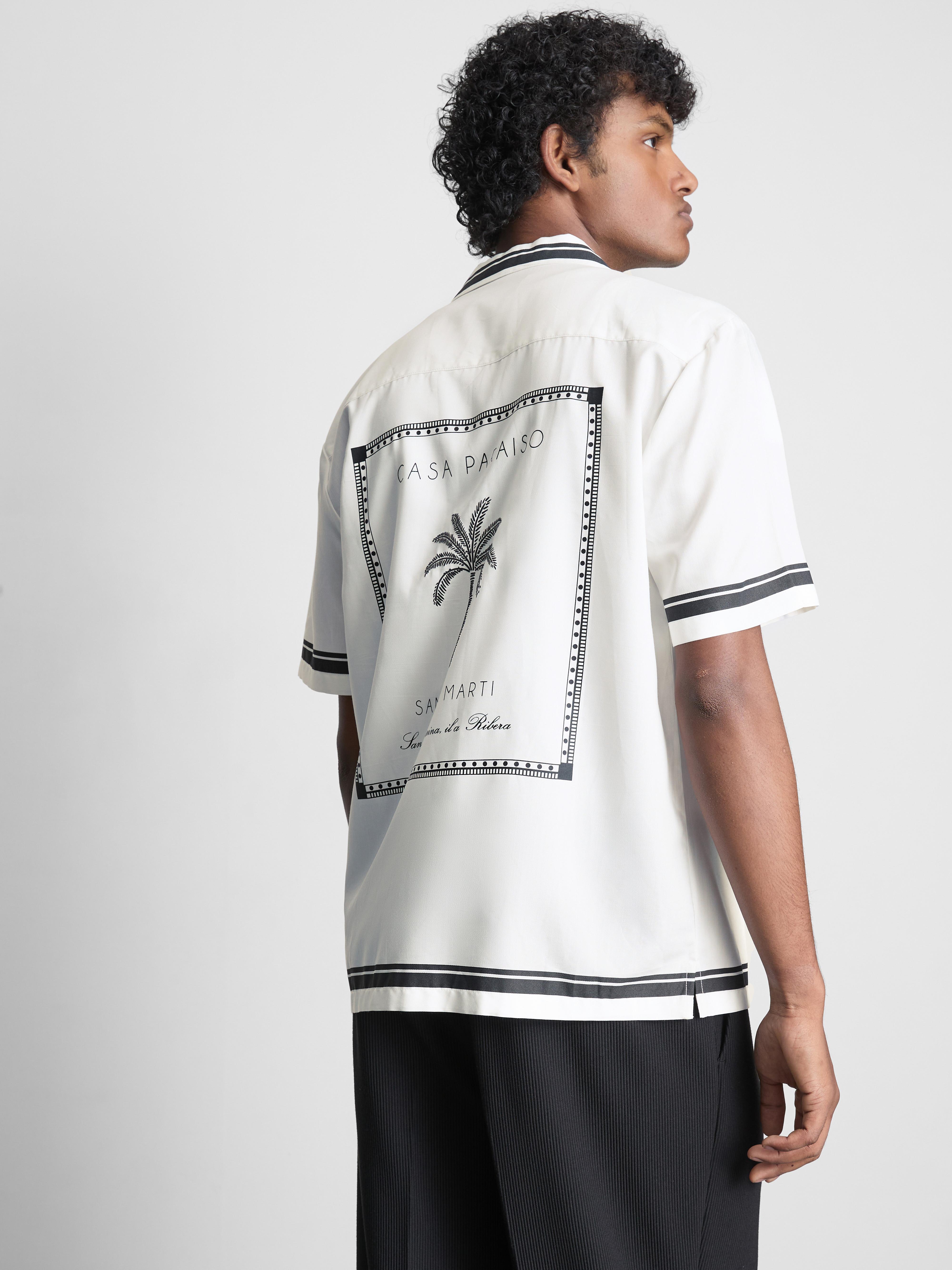 Palm Print Resort Shirt
