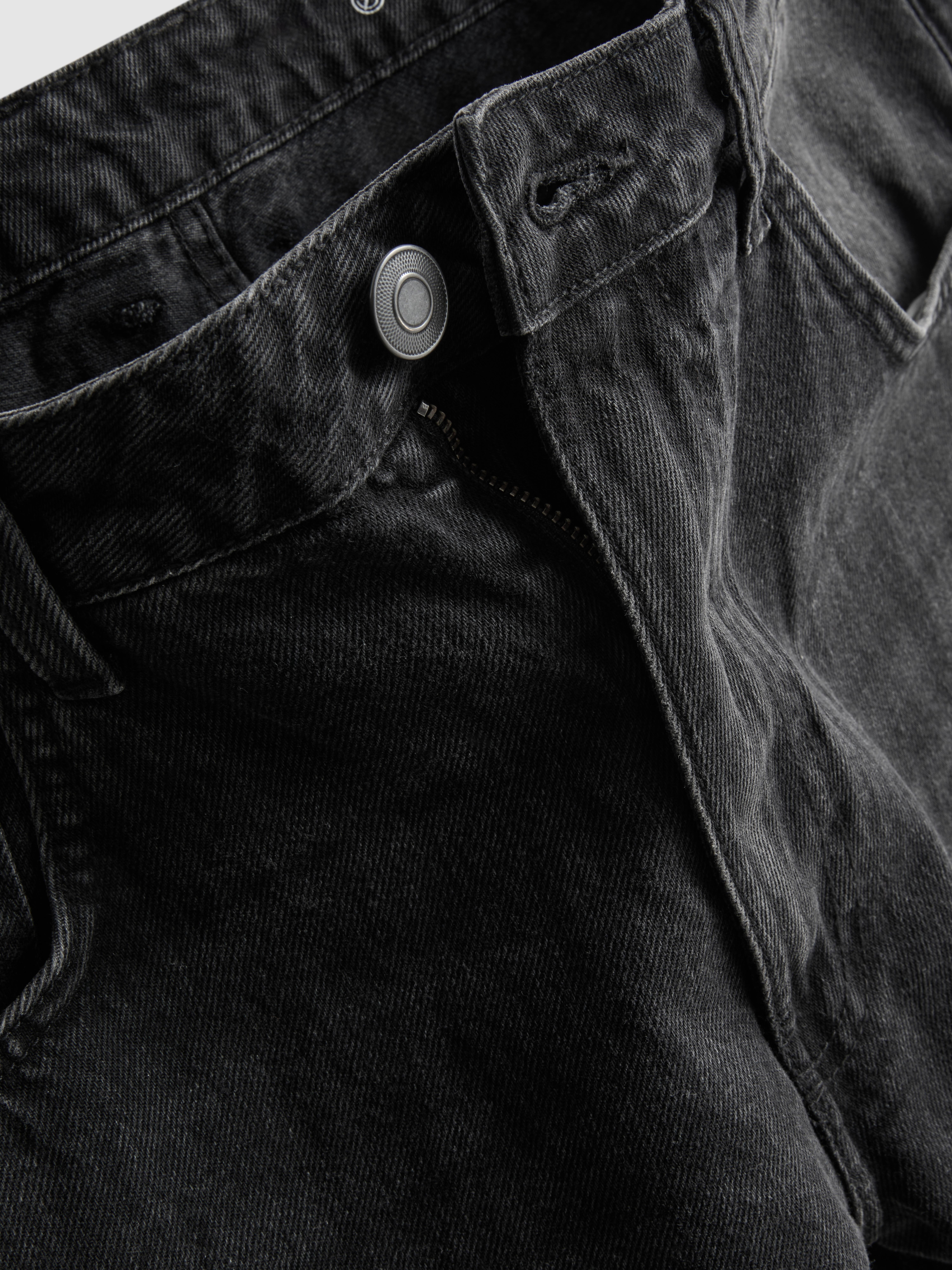 Baggy-Jeansshorts mit mittlerer Leibhöhe