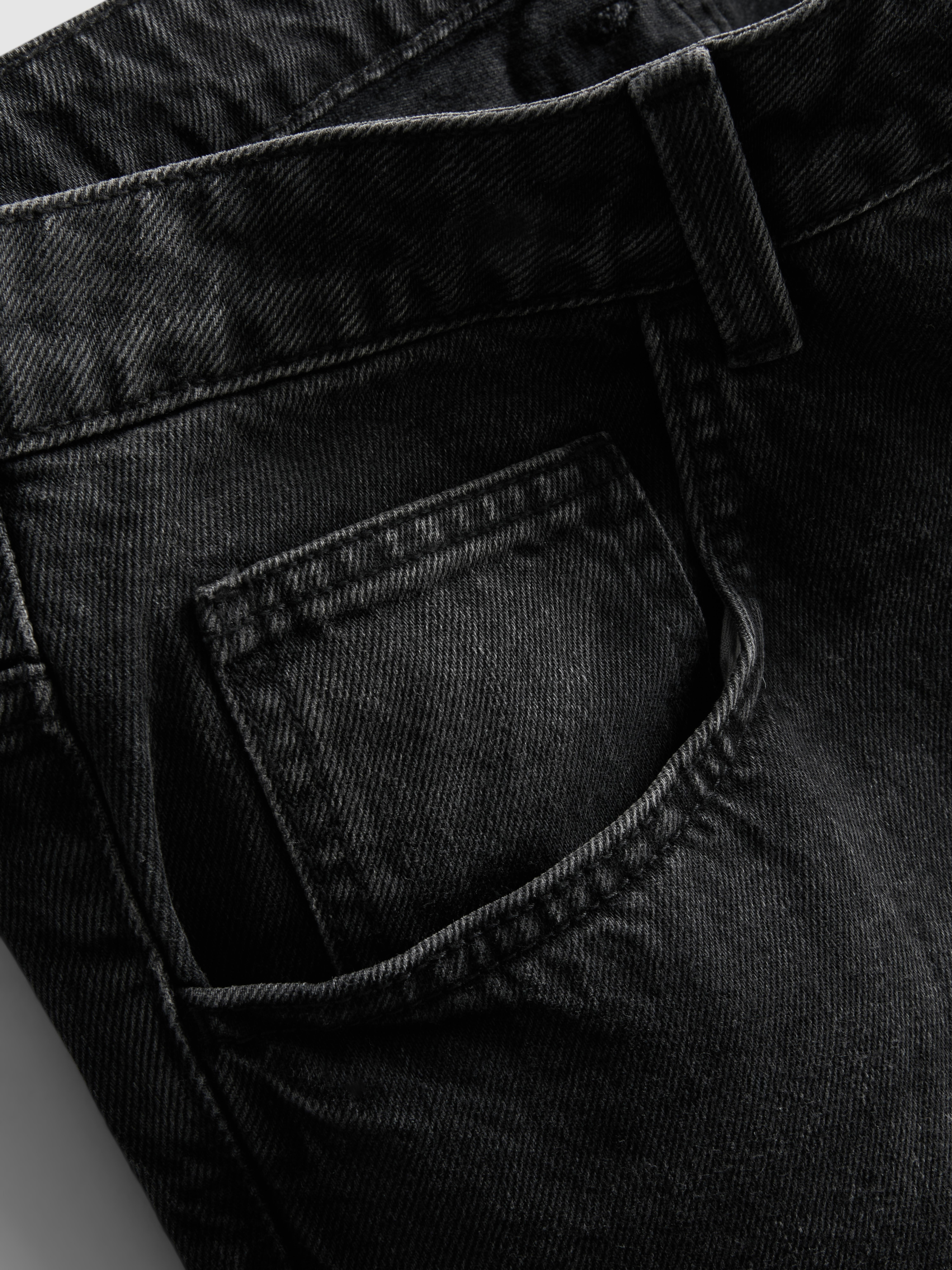 Baggy-Jeansshorts mit mittlerer Leibhöhe