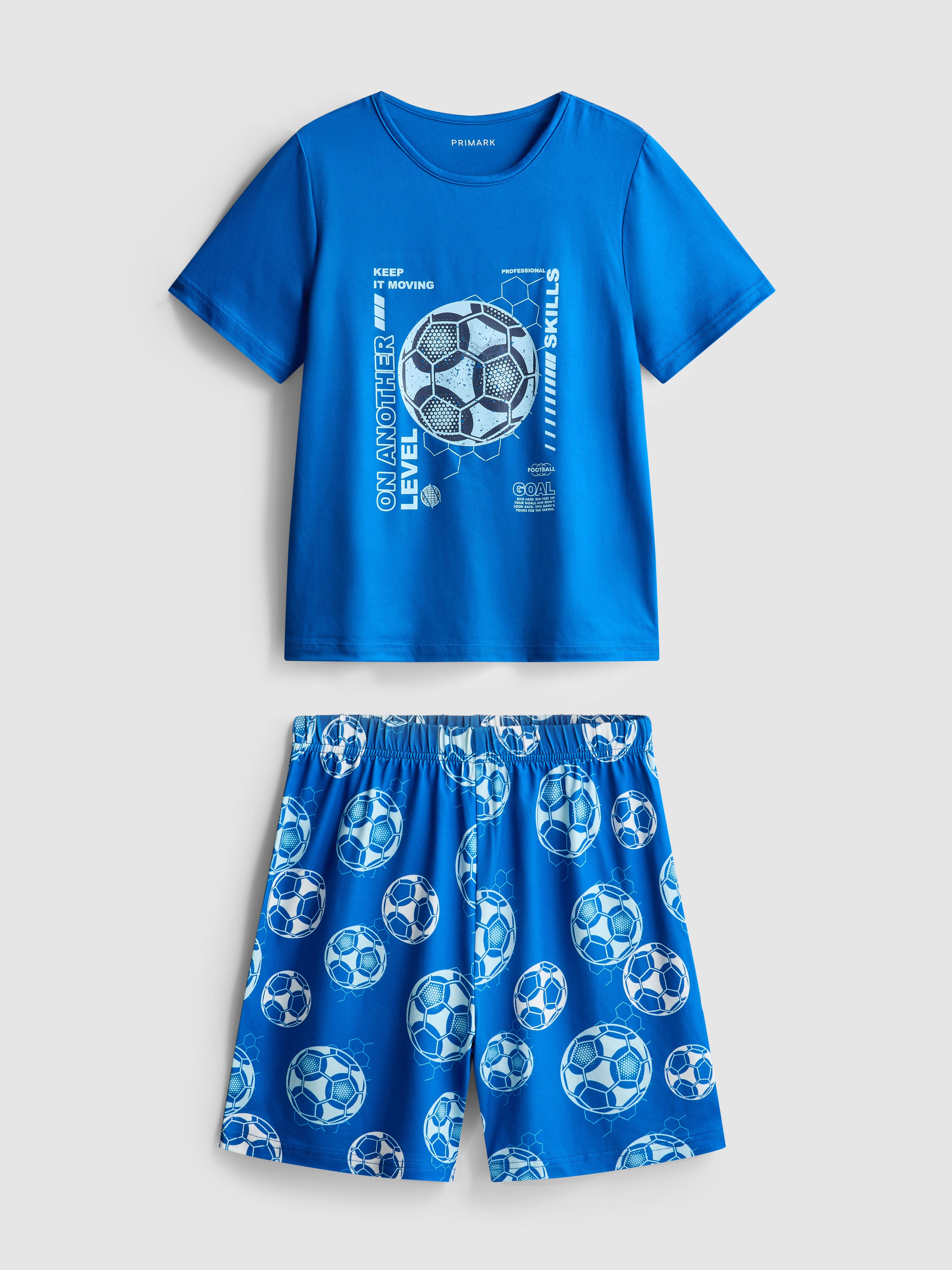 7-15 anni | Pigiama corto con grafica calcio