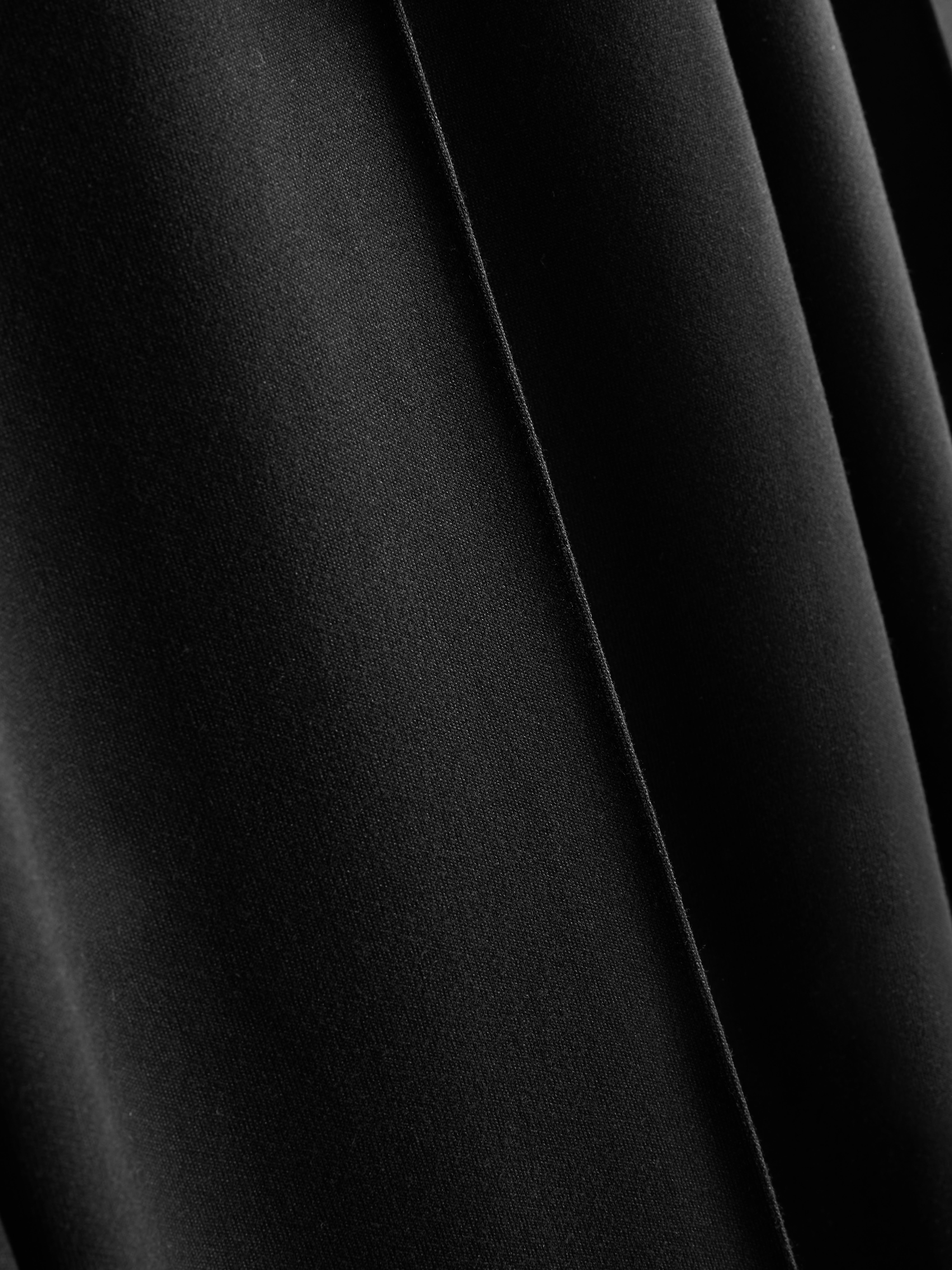 Women's Black Belted Straight Leg Pants