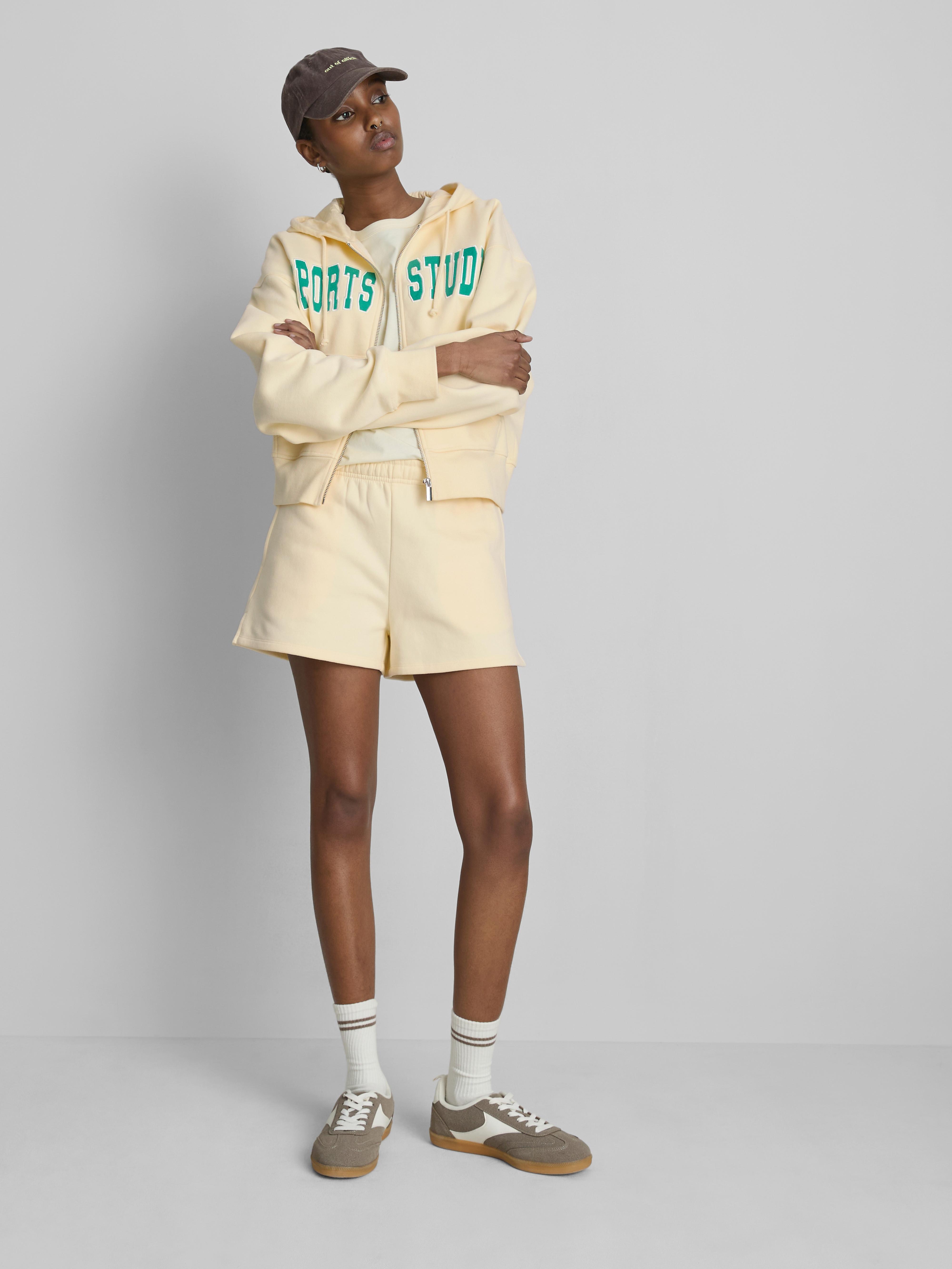 Hoodie mit Grafik, Reißverschluss und hohem Baumwollanteil
