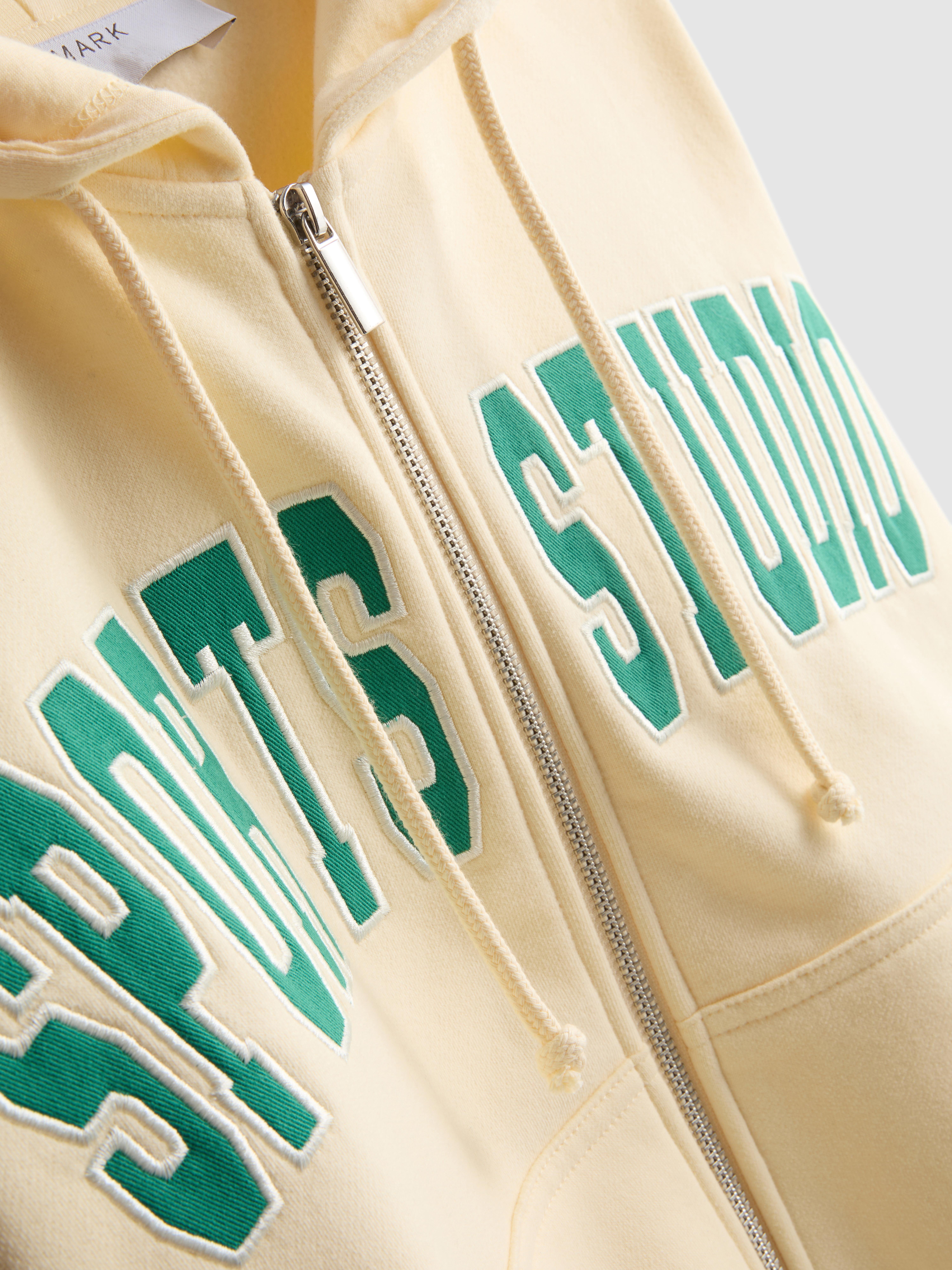Cotton Rich Graphic Zip Through Hoodie
