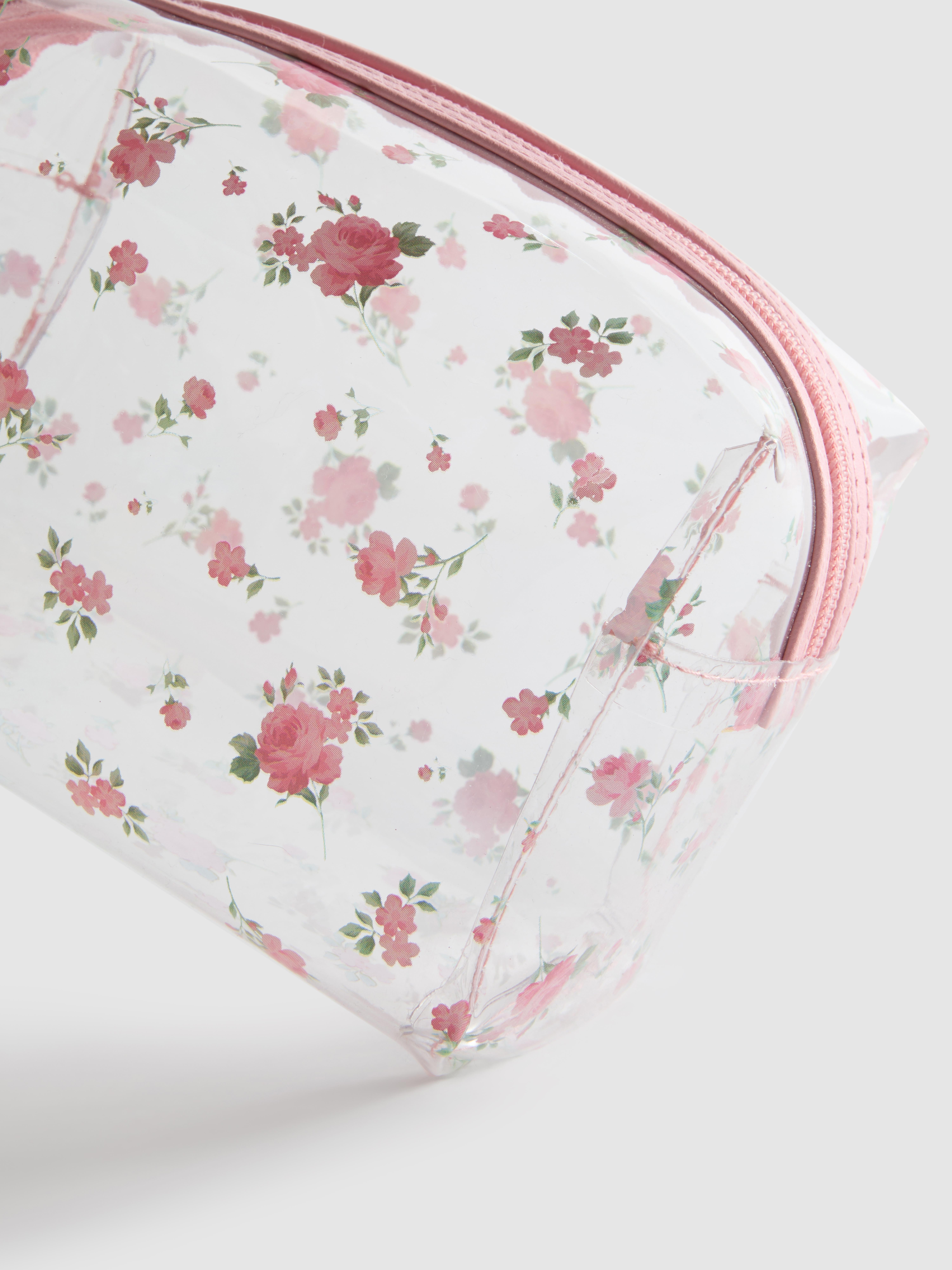 Trousse à maquillage à motif floral