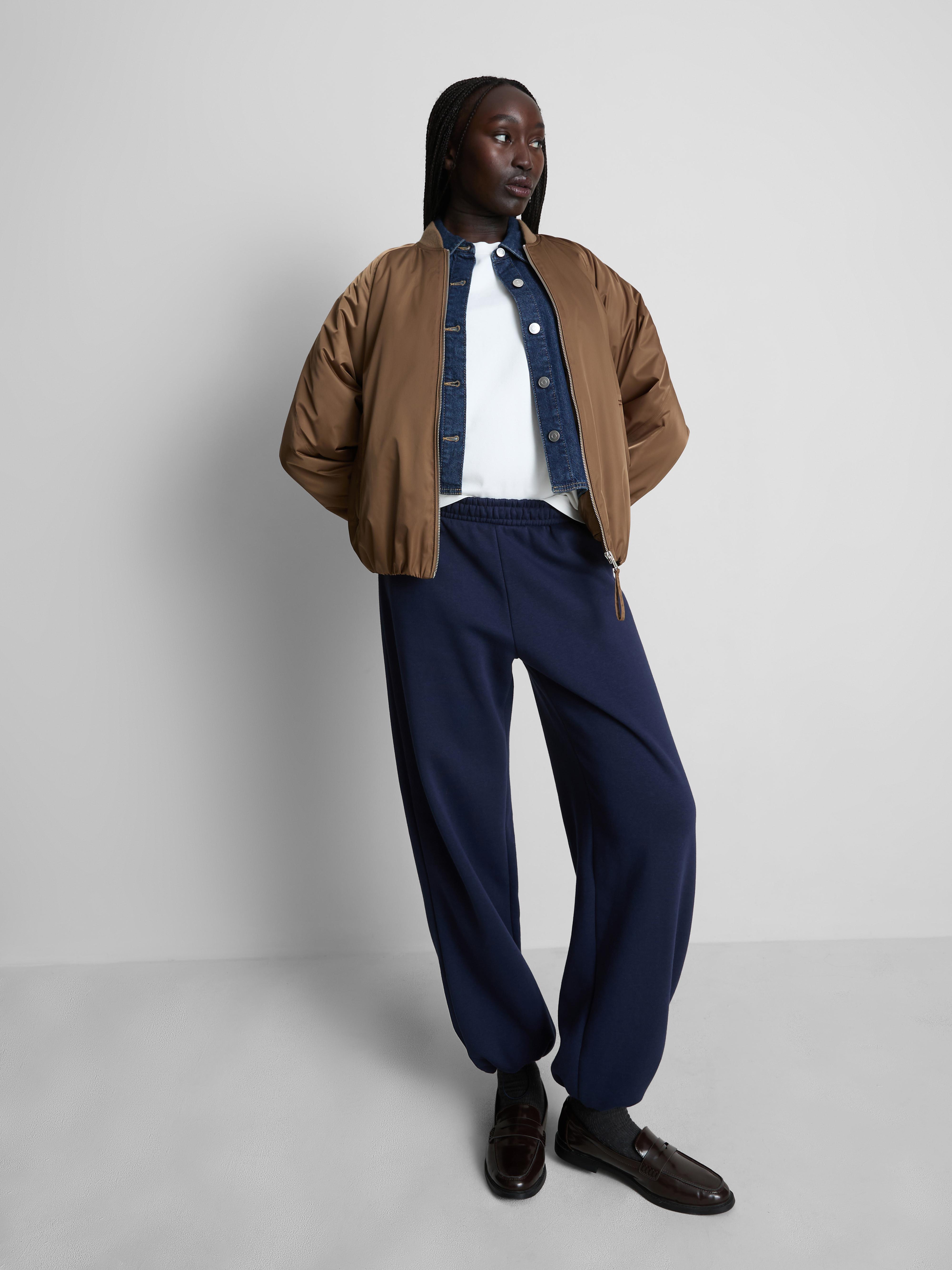 Cotton Blend Cuffed Joggers