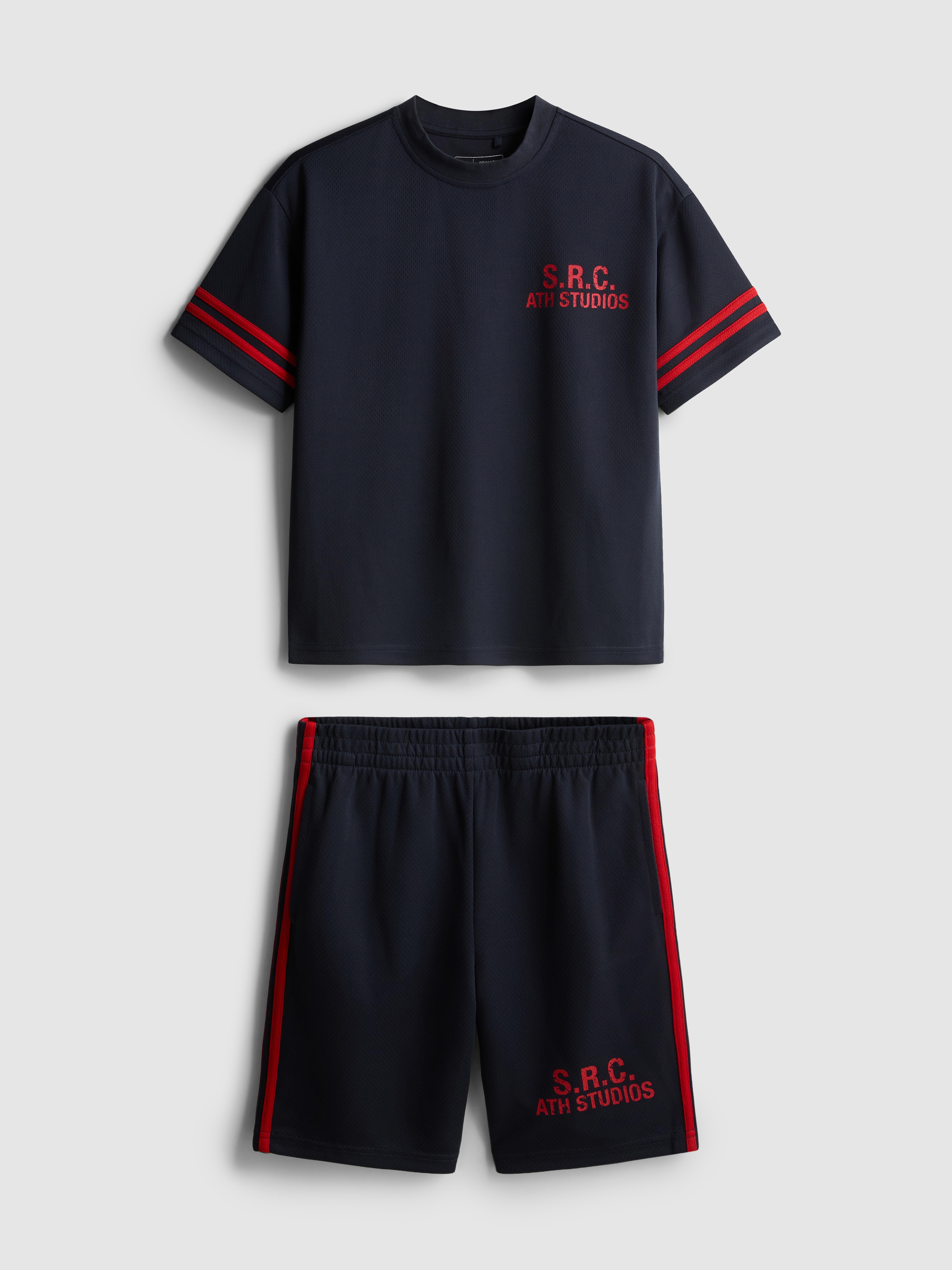 7-15yrs | Active Mesh T-Shirt and Shorts Set