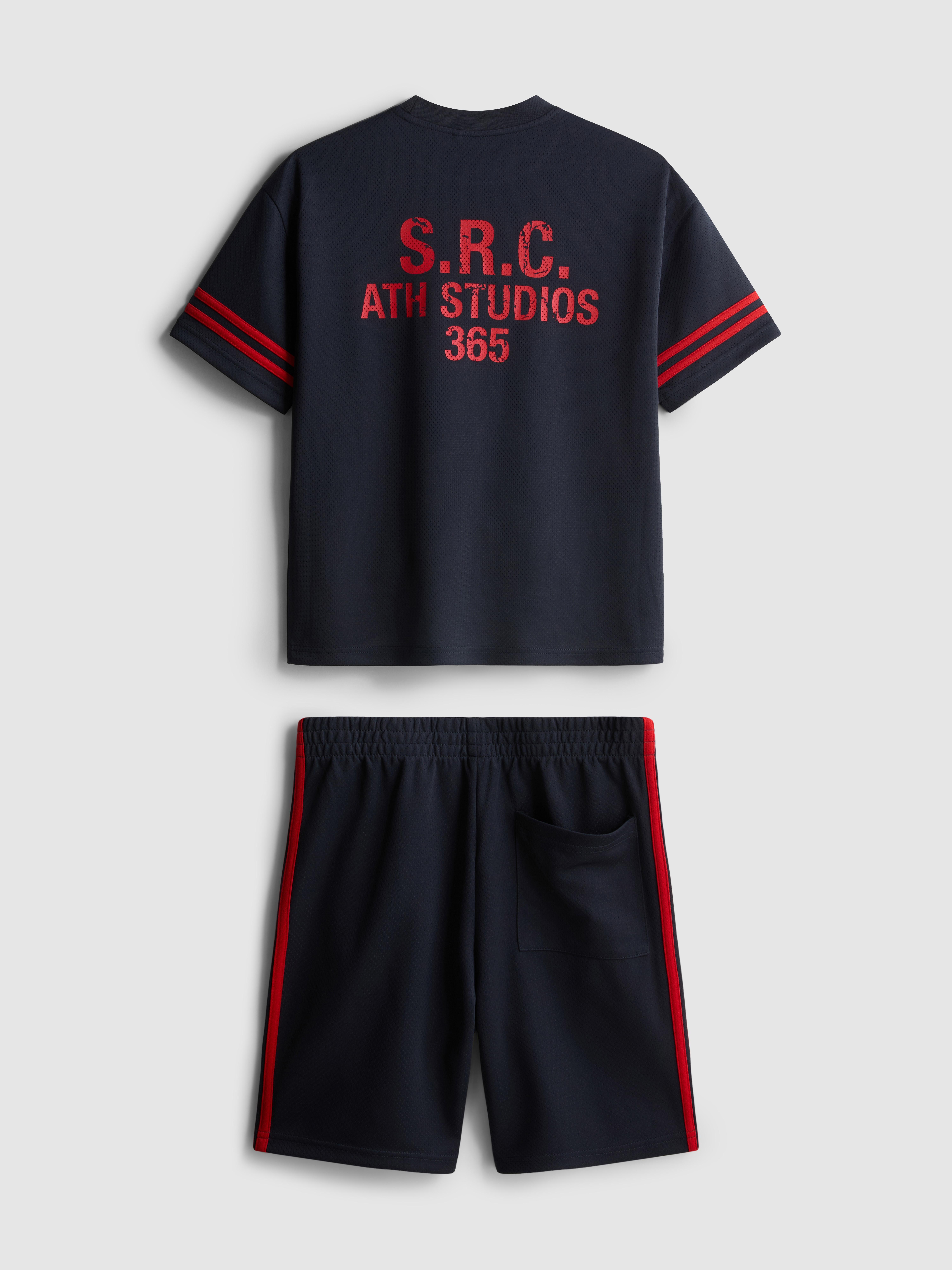 7-15yrs | Active Mesh T-Shirt and Shorts Set