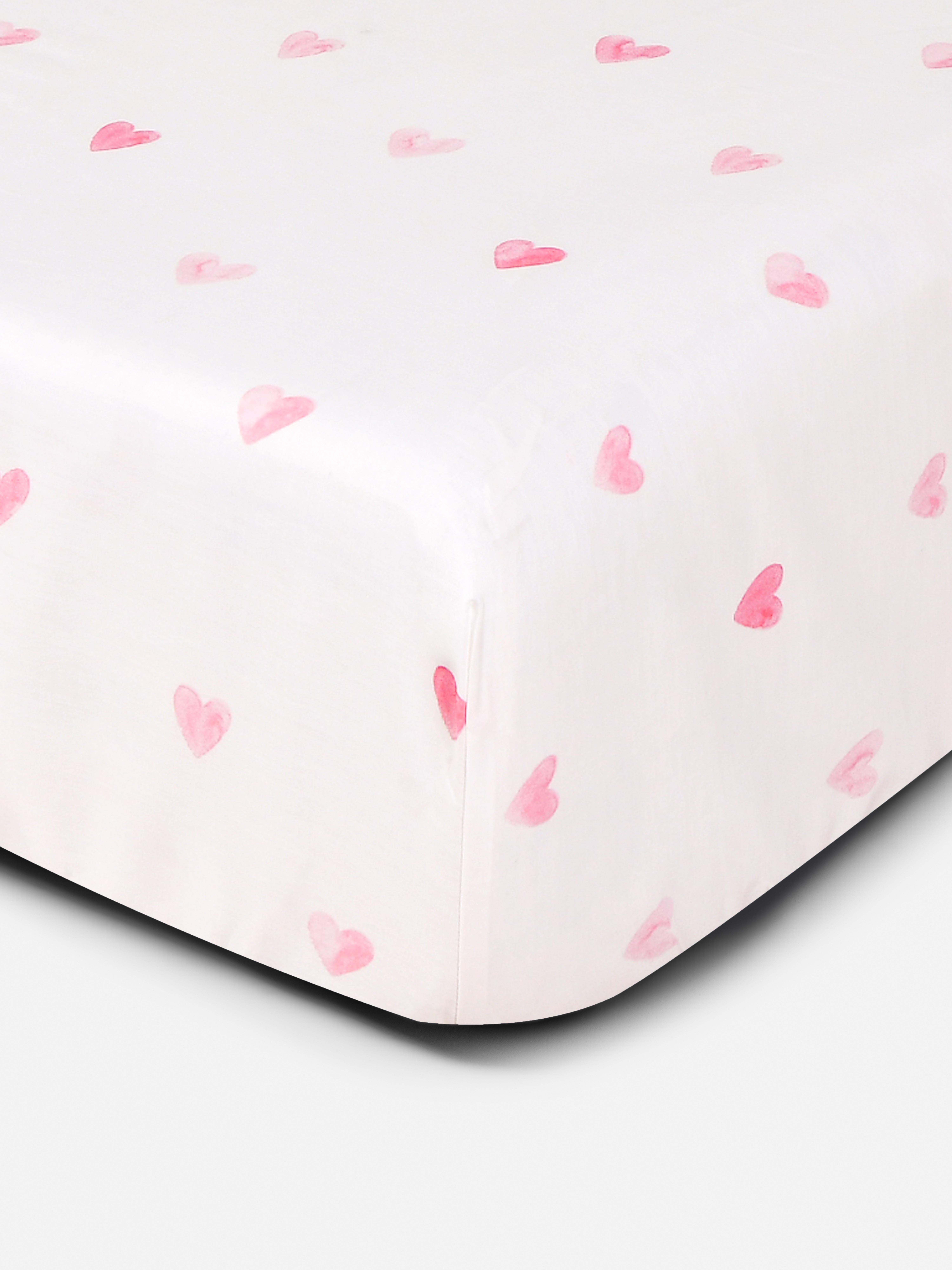 2pk Heart Fitted Sheet