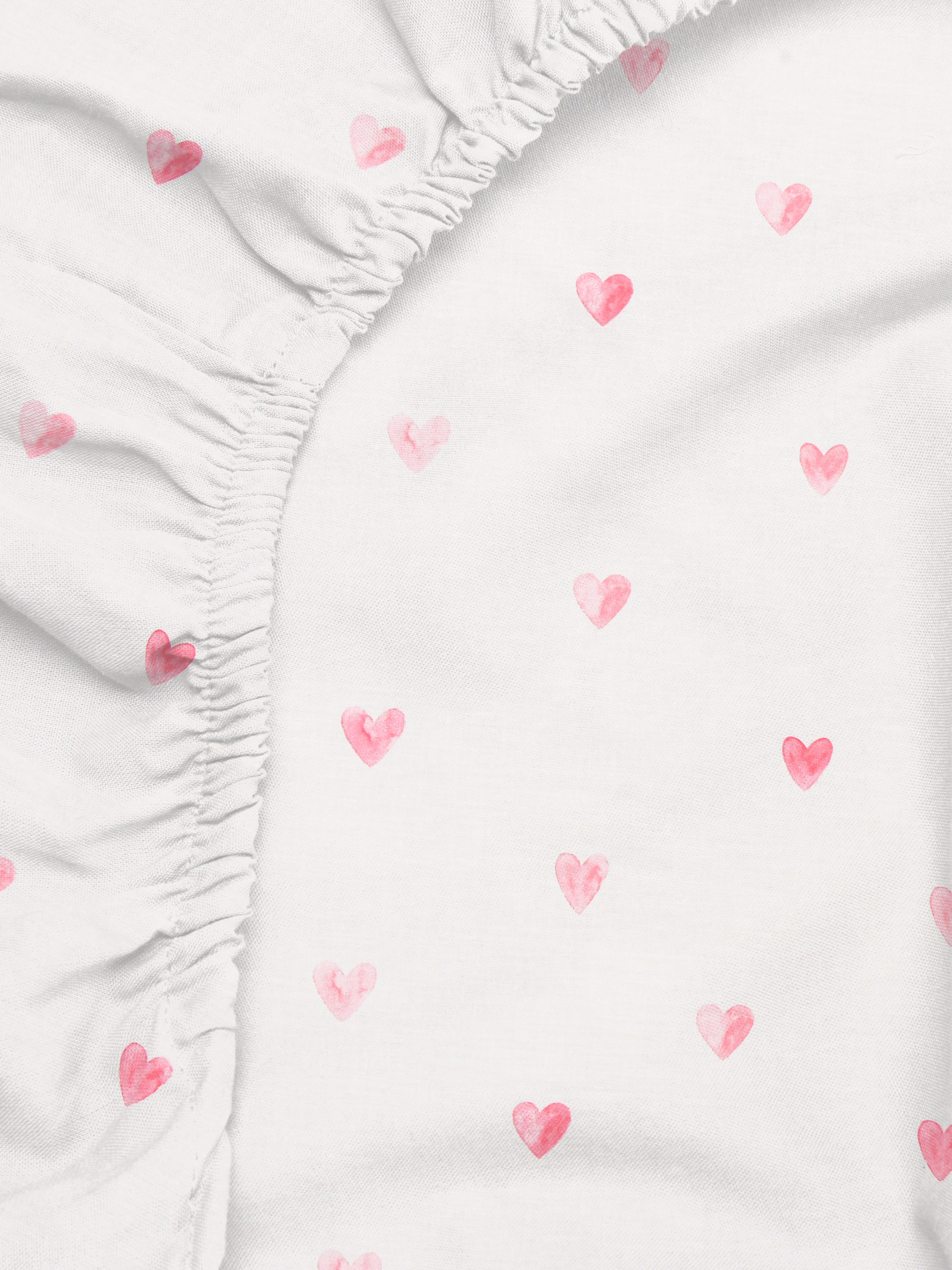 2pk Heart Fitted Sheet
