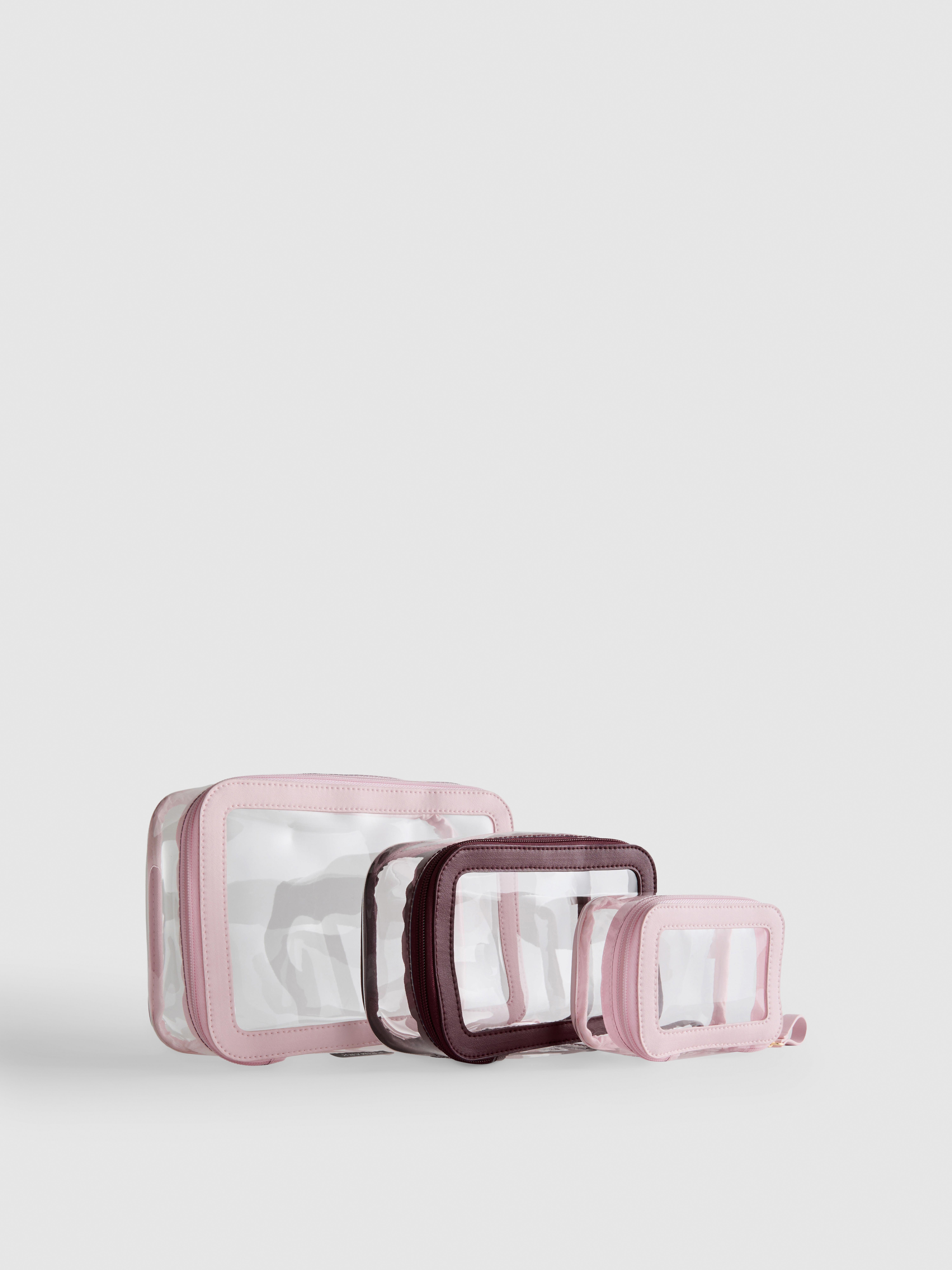 Lot de 3 cubes de rangement Bordeaux