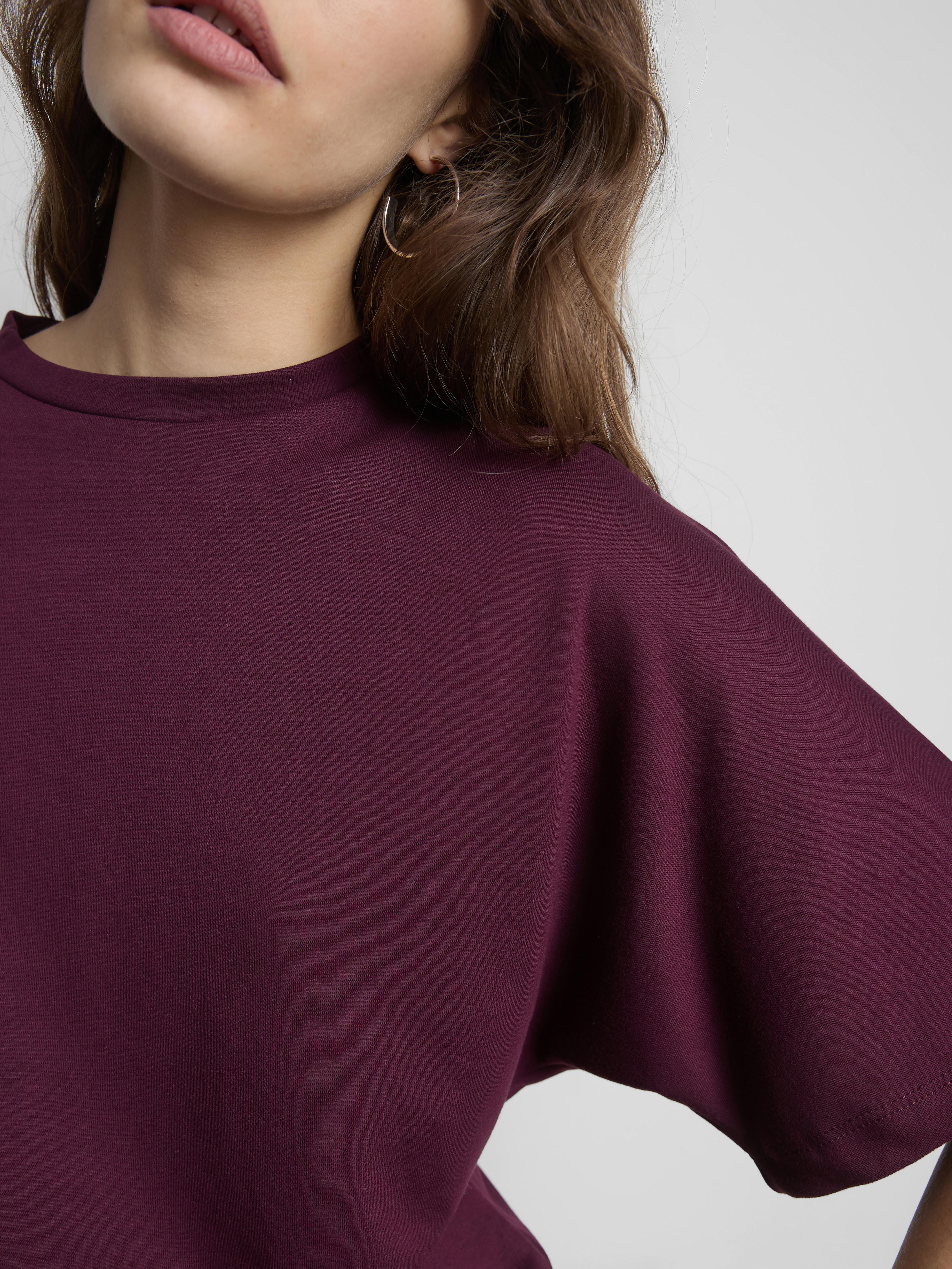 Women's Plum Boxy Sweatshirt