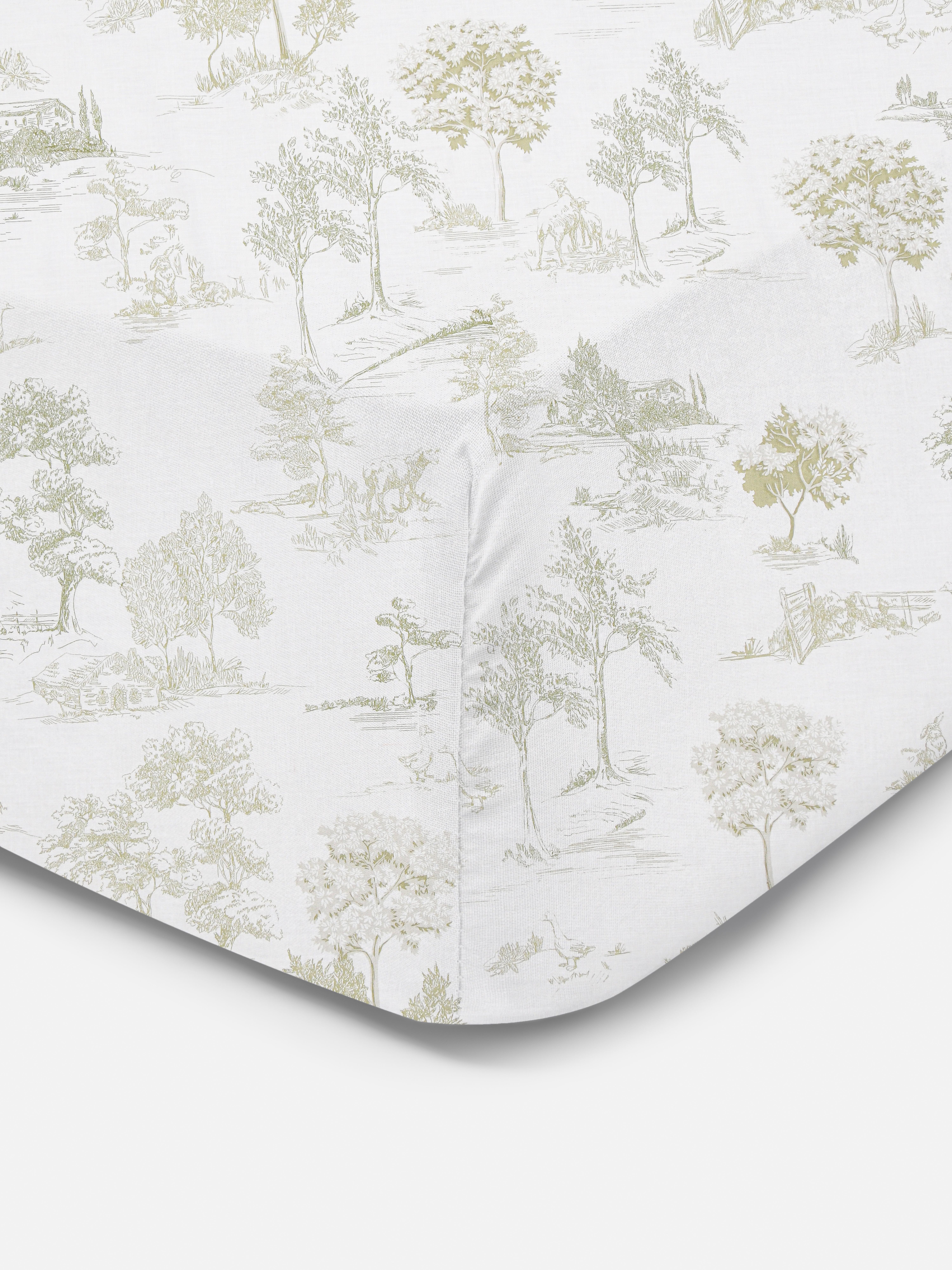 2pk Toile King Fitted Sheet