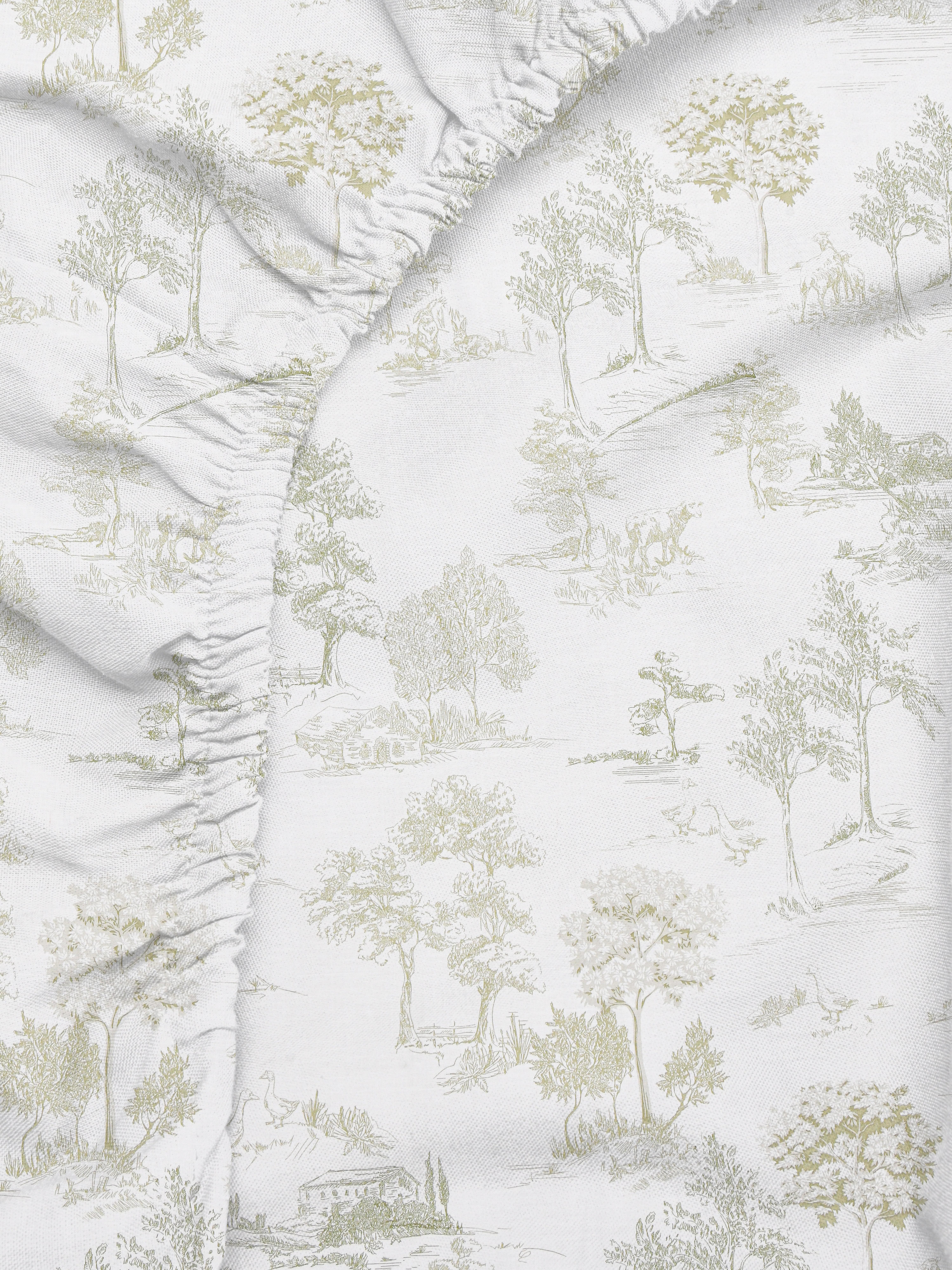 2pk Toile King Fitted Sheet