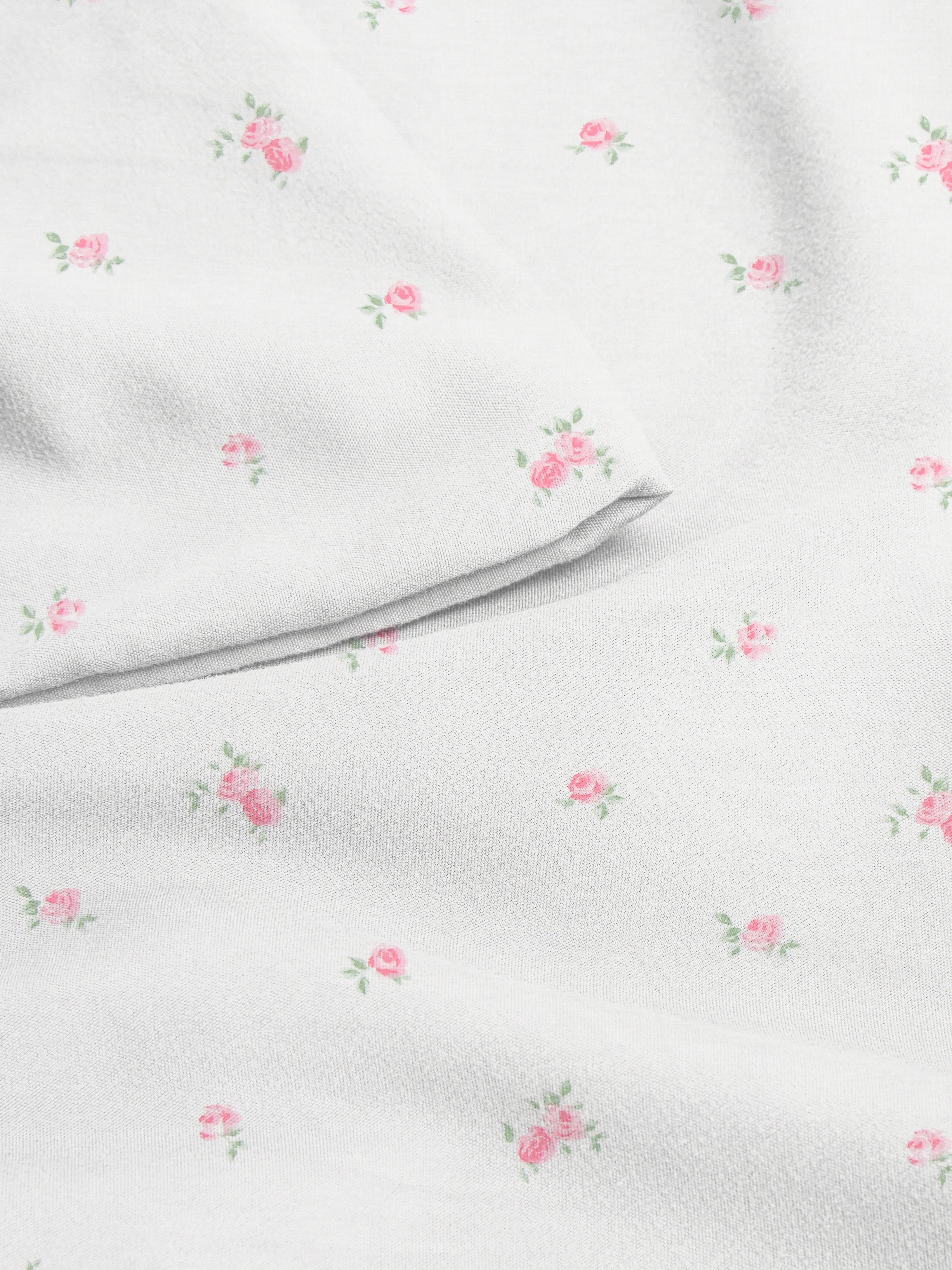 Kussenslopen met bloemetjesmotief, set van 2