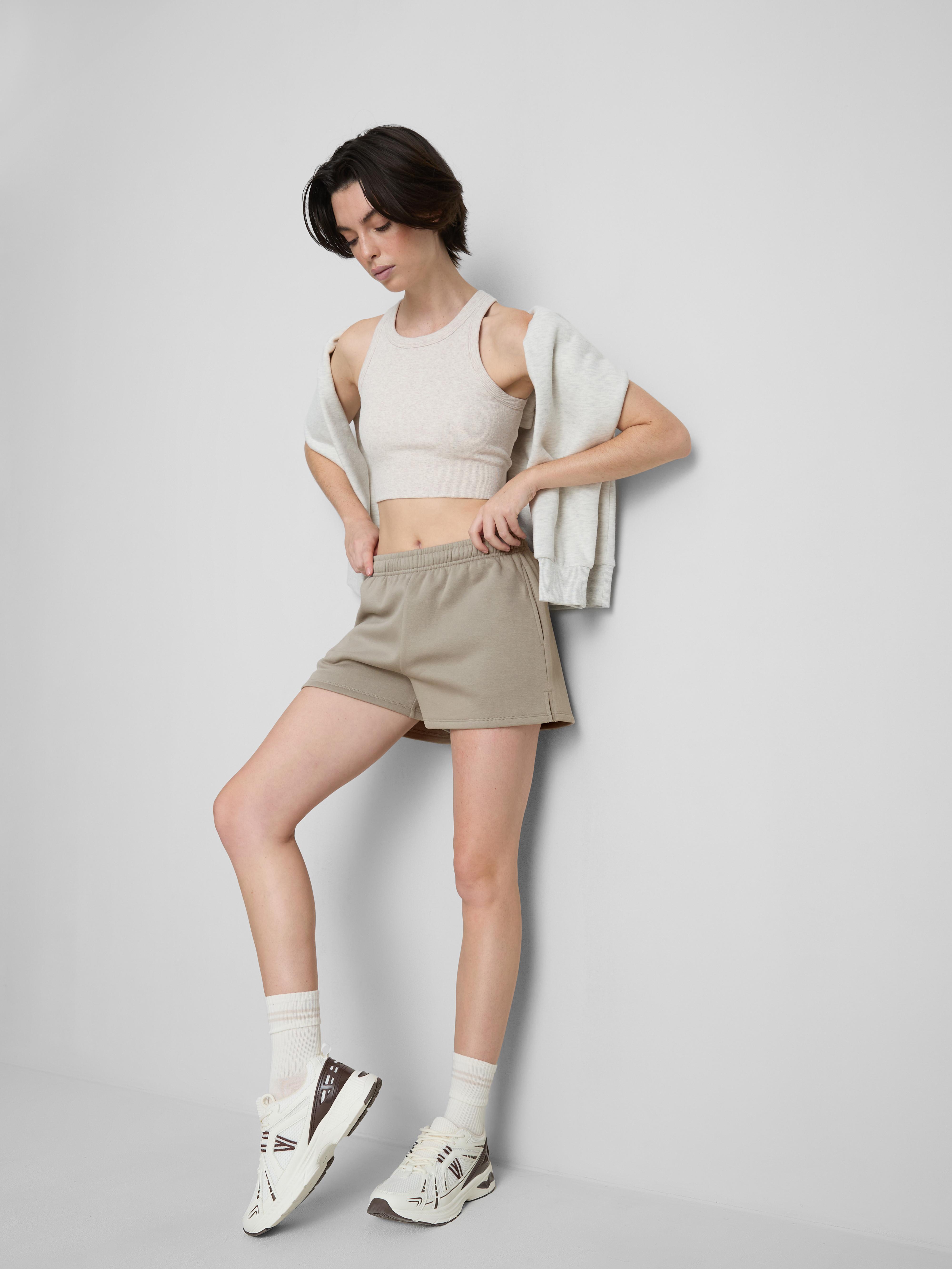 Pantalones cortos holgados informales de algodón