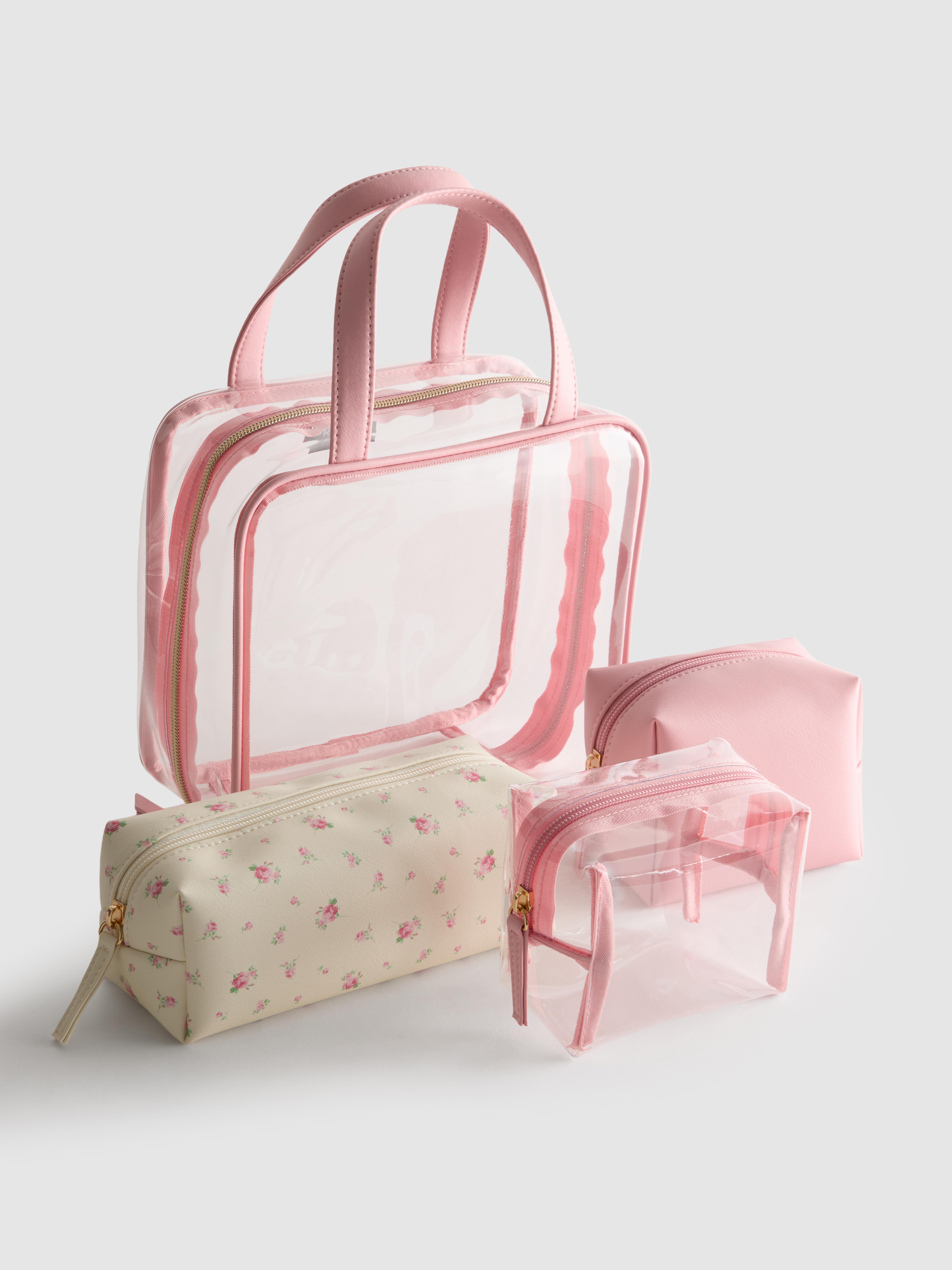 4pk Cosmetic Bag Set