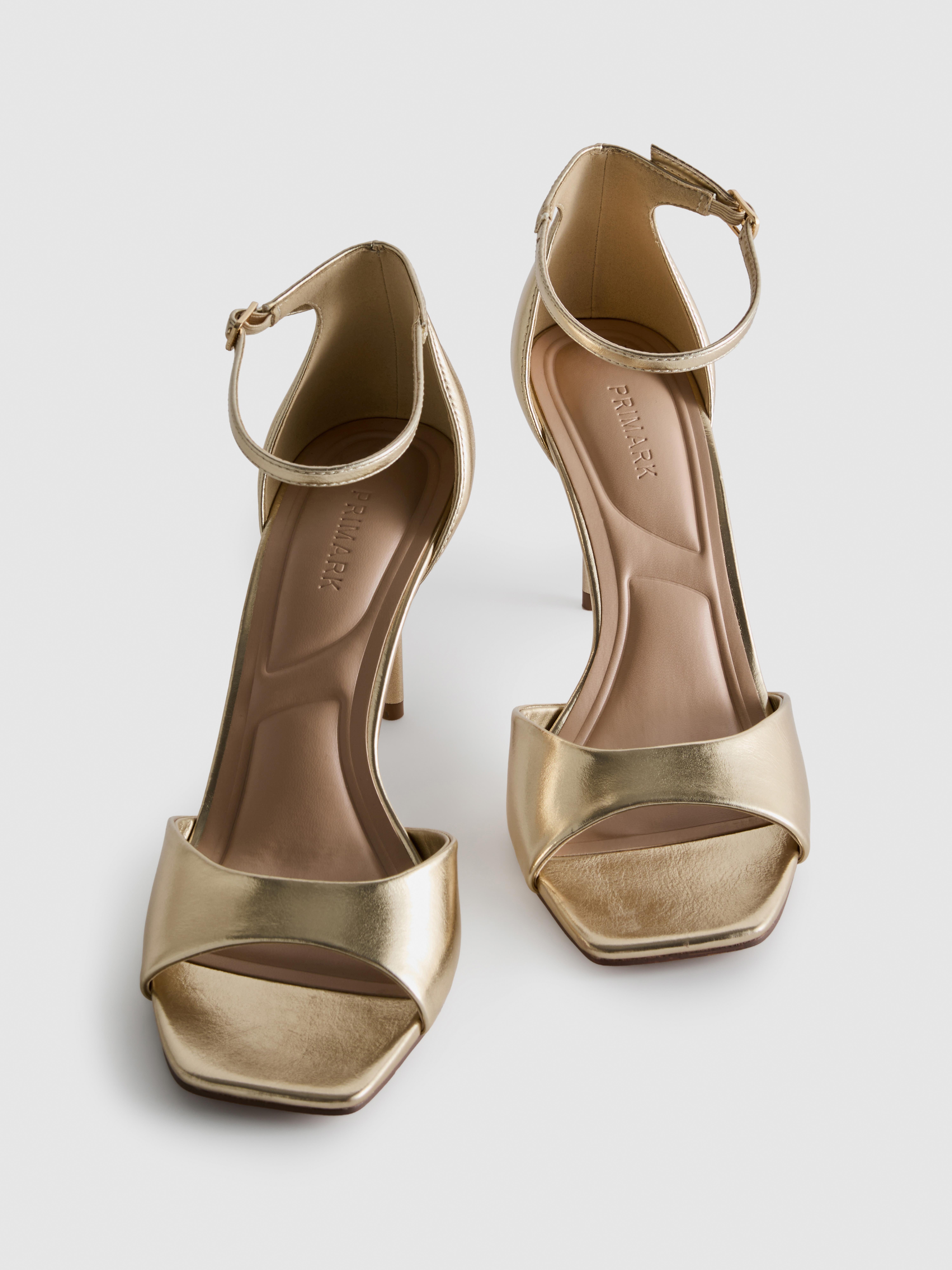 Square Toe Heeled Sandals