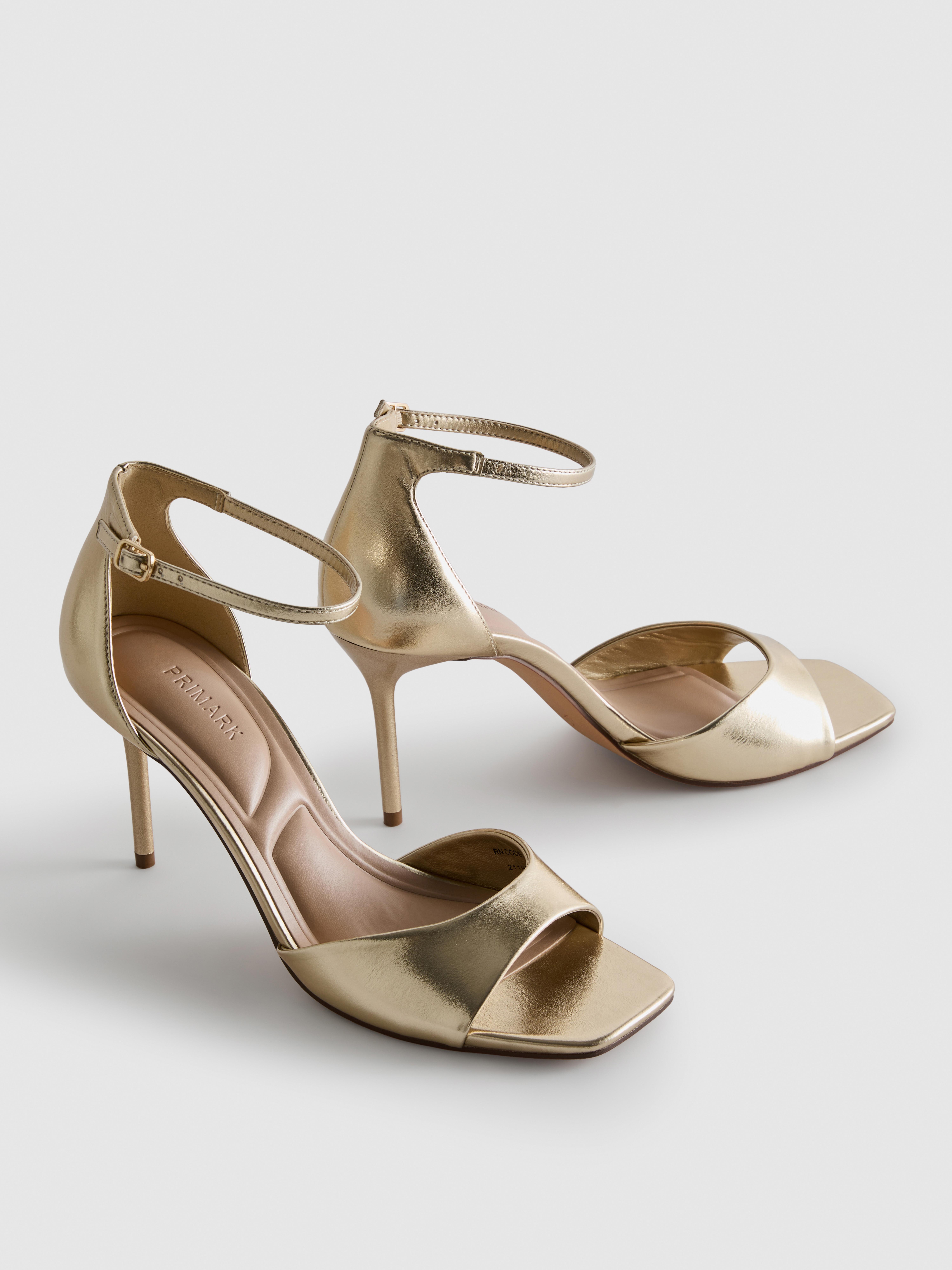 Square Toe Heeled Sandals