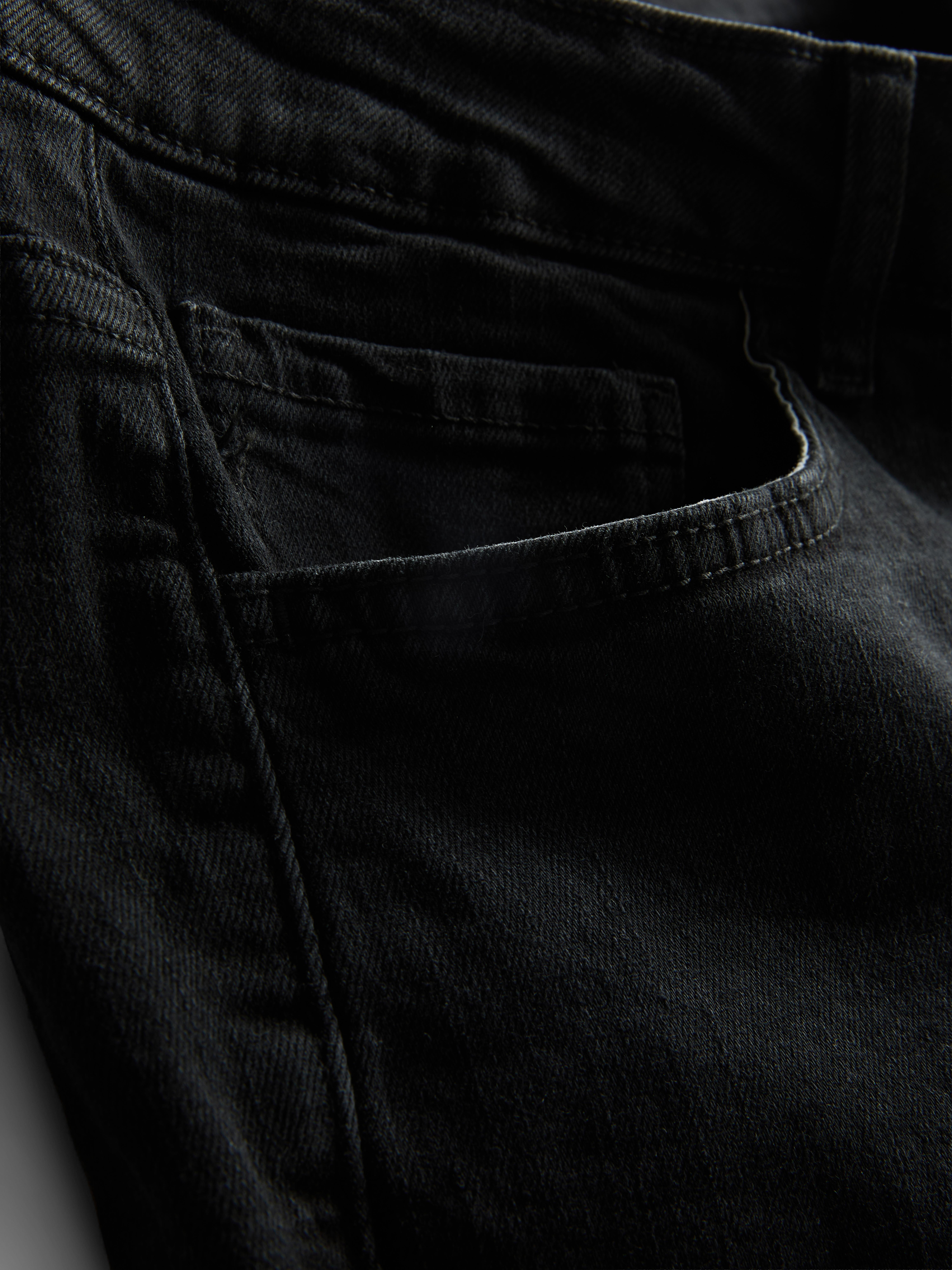 Straight Fit Denim Shorts