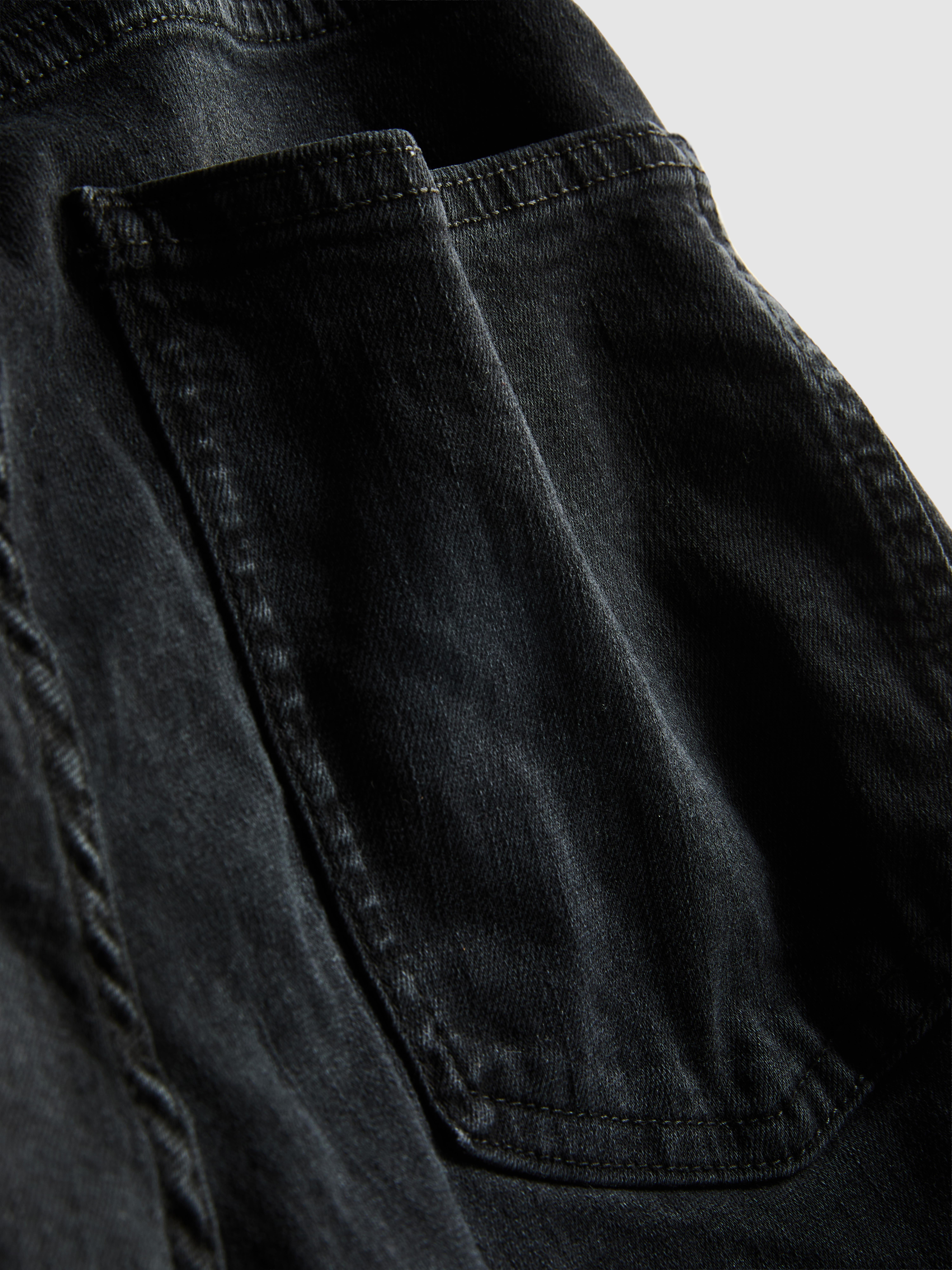 Straight Fit Denim Shorts