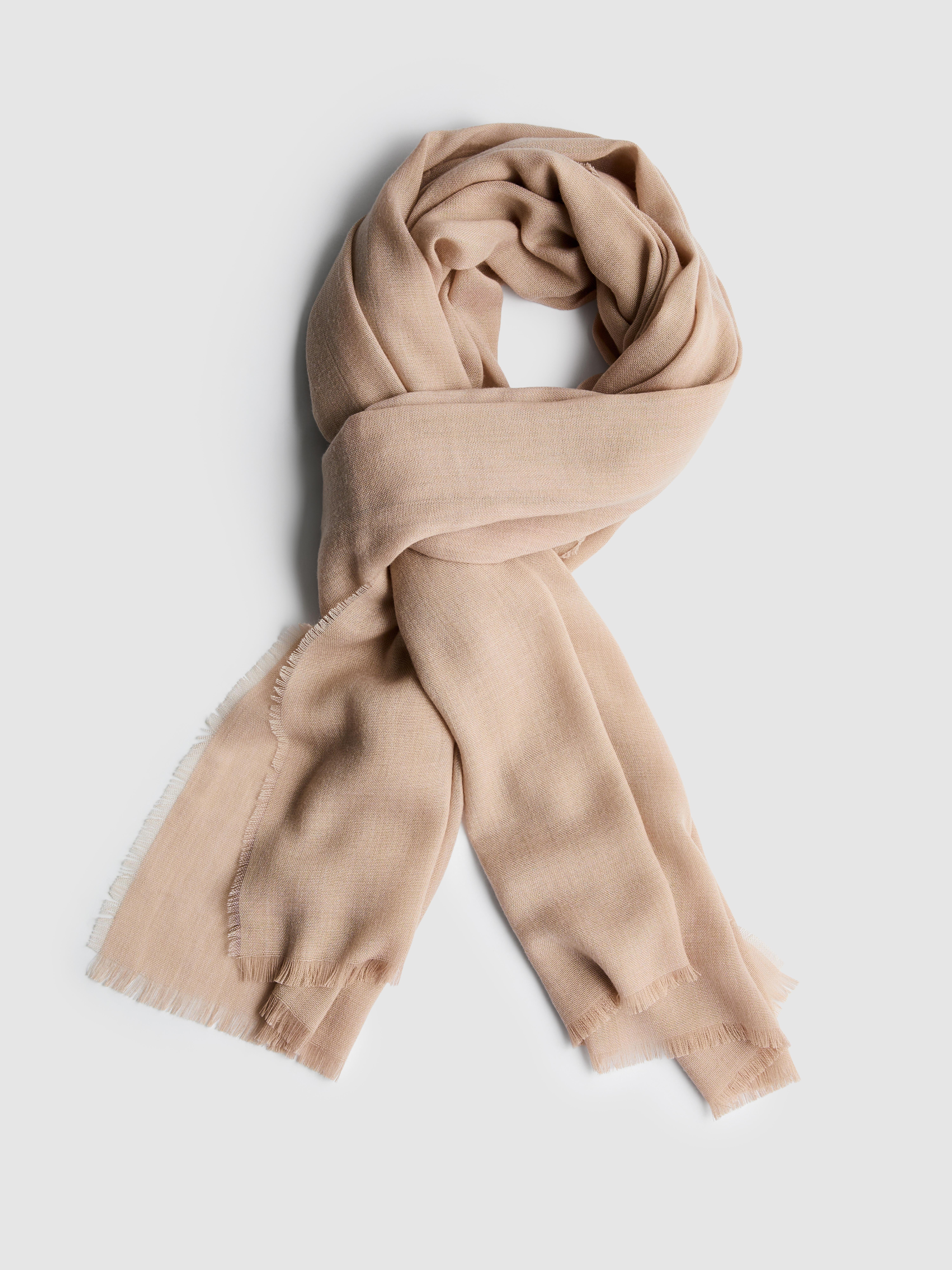 Midweight Frayed Edge Scarf