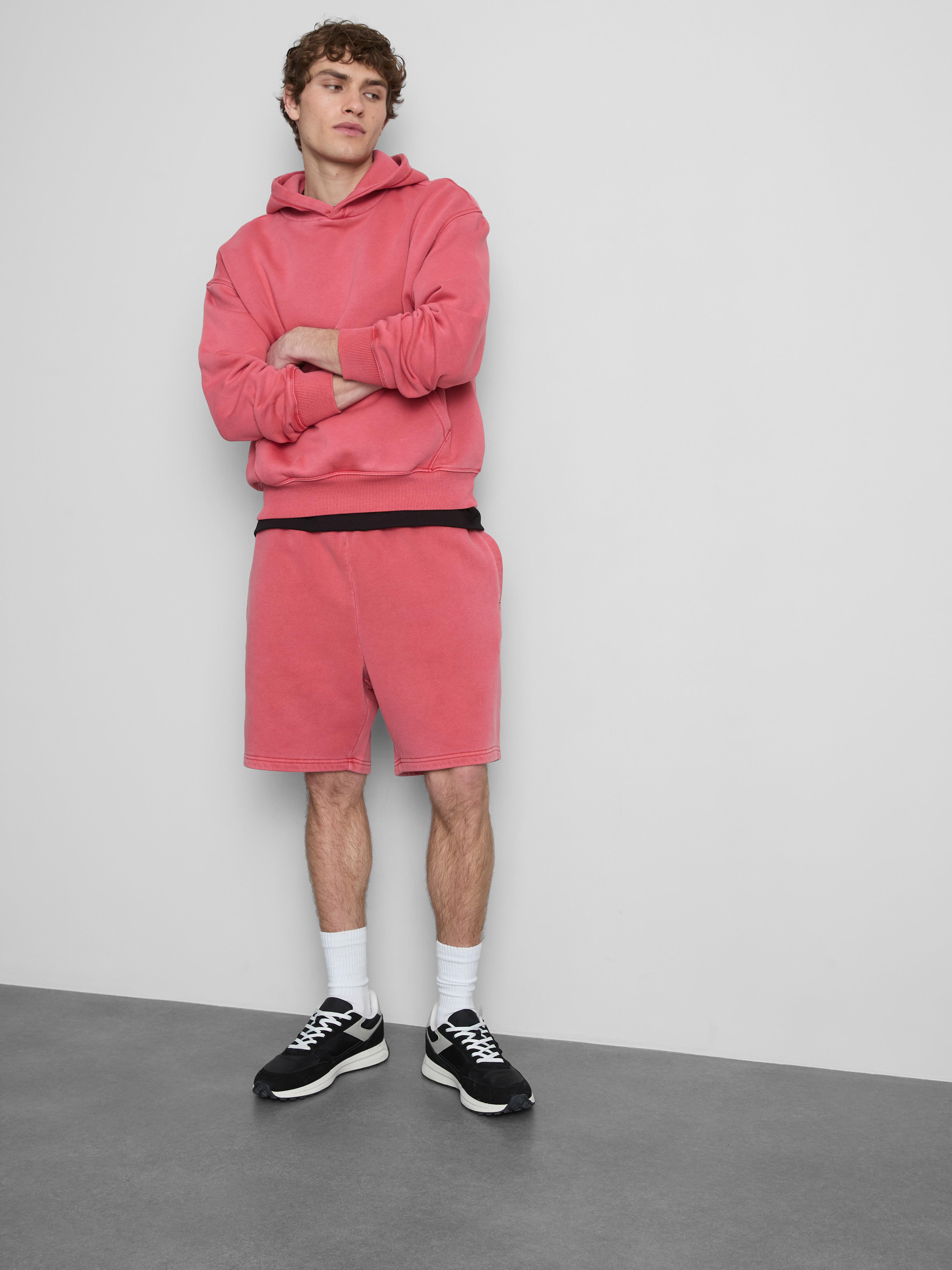 Verwassen elastische short Rood