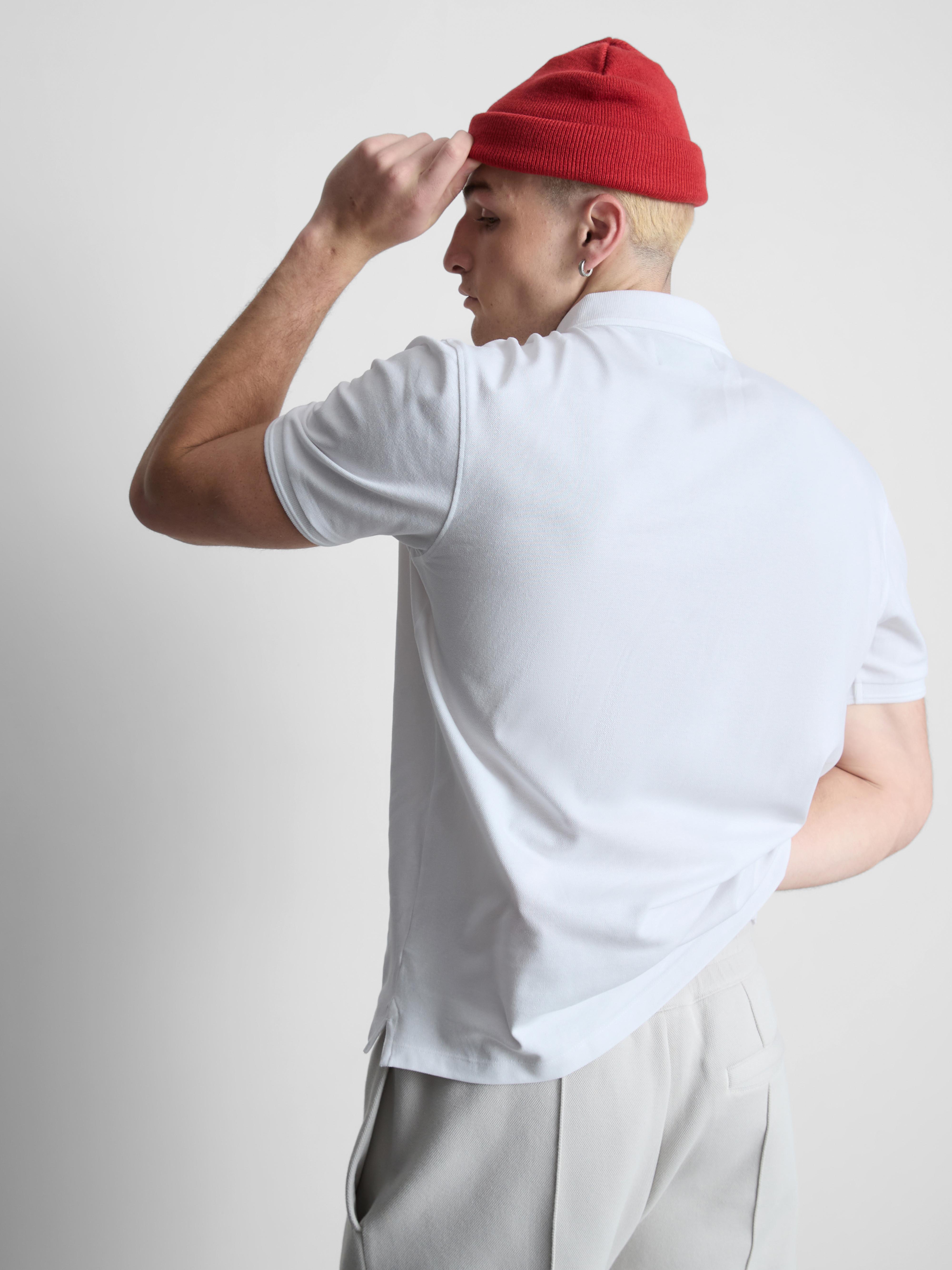 Polo en piqué à manches courtes