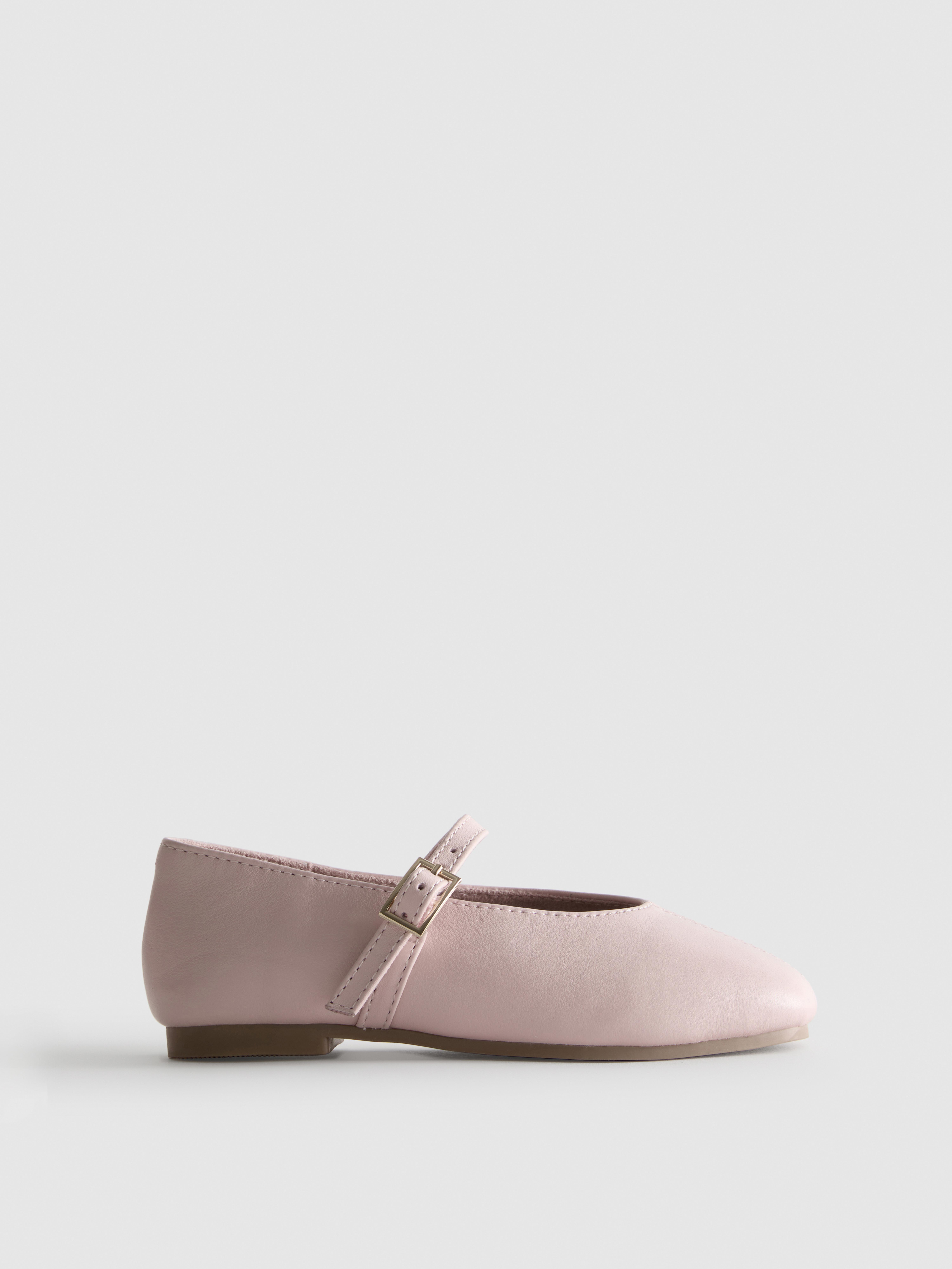The Edit Leather Ballet Pumps