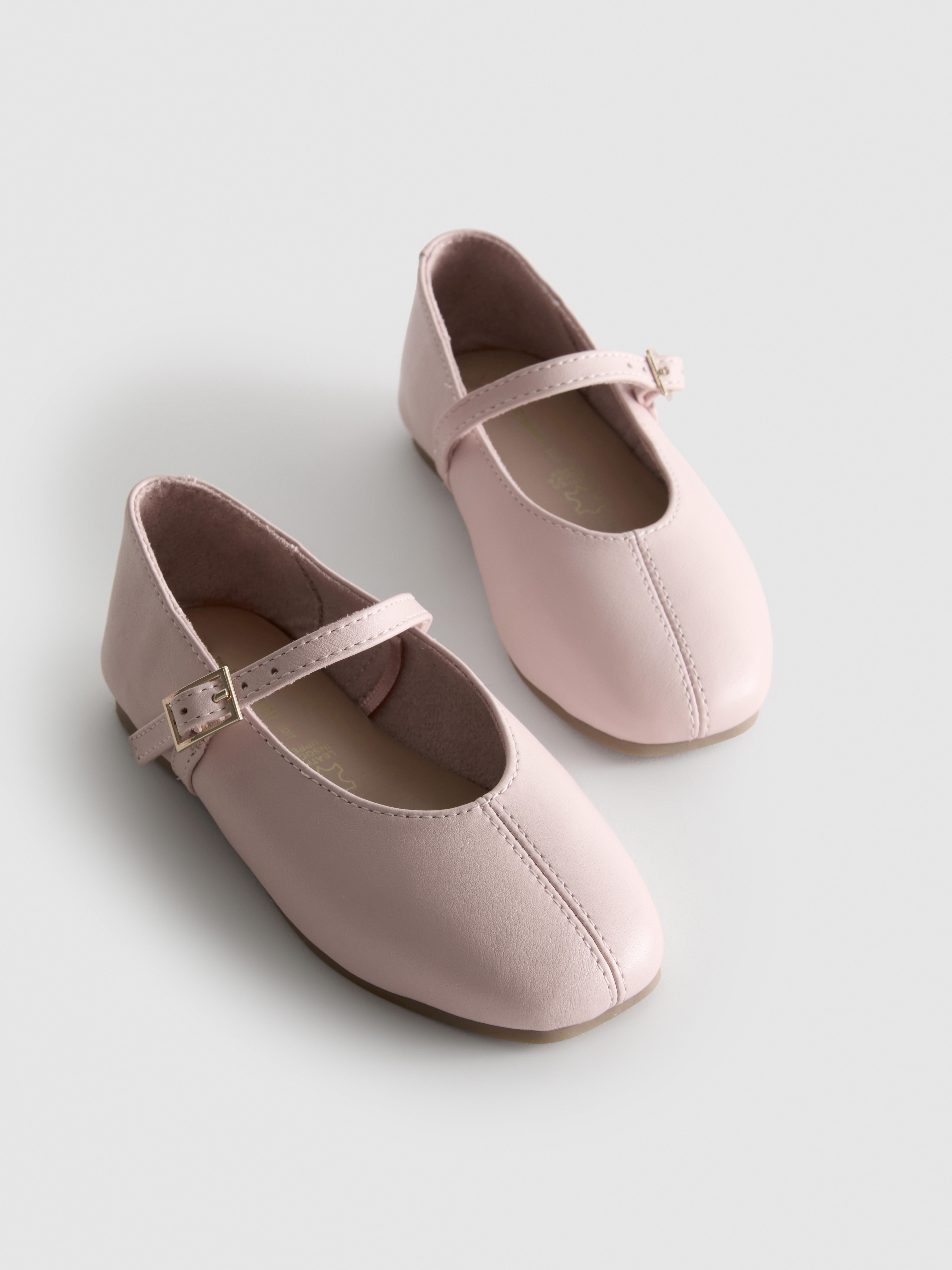 The Edit Leather Ballet Pumps