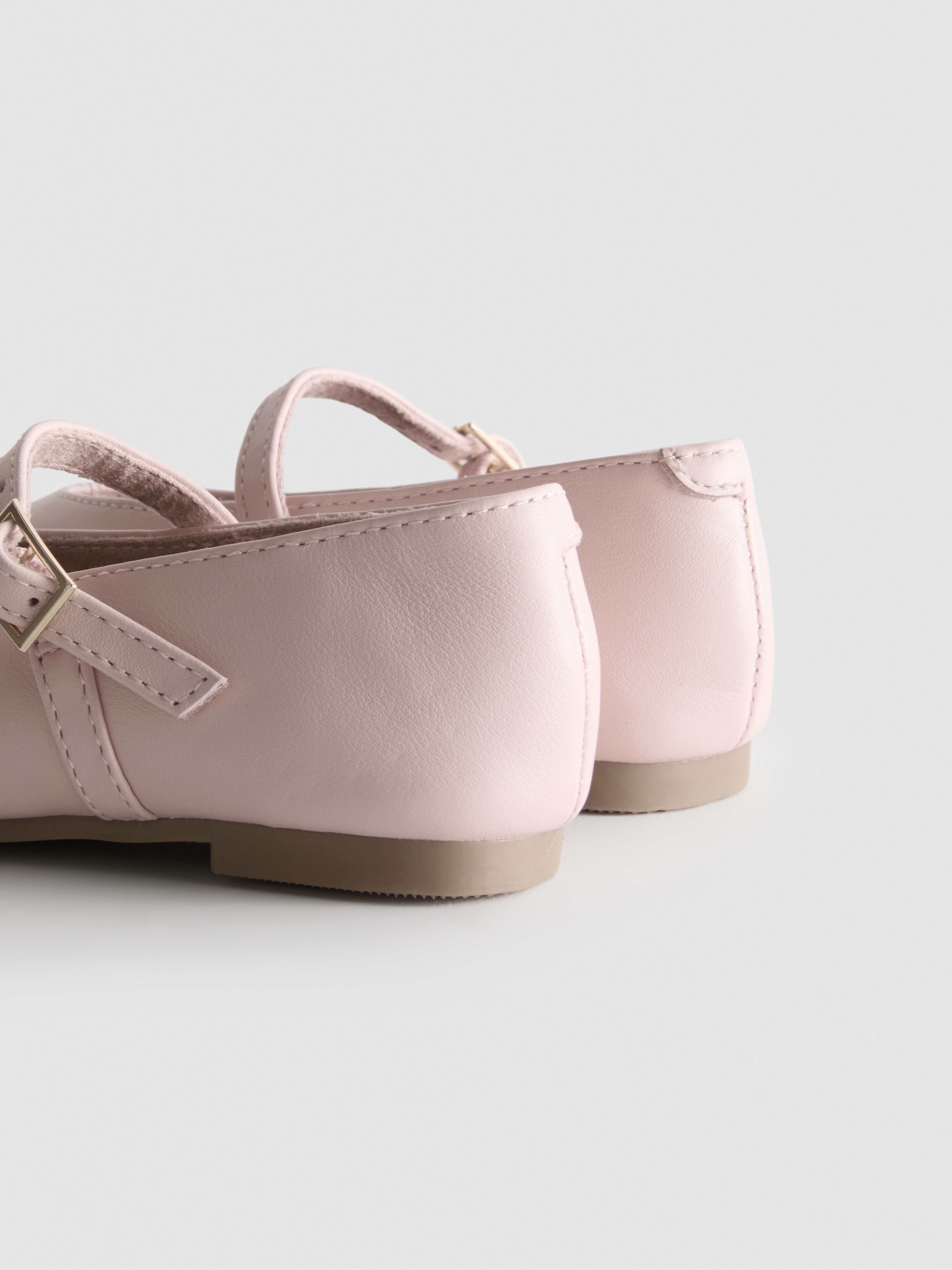 The Edit Leather Ballet Pumps