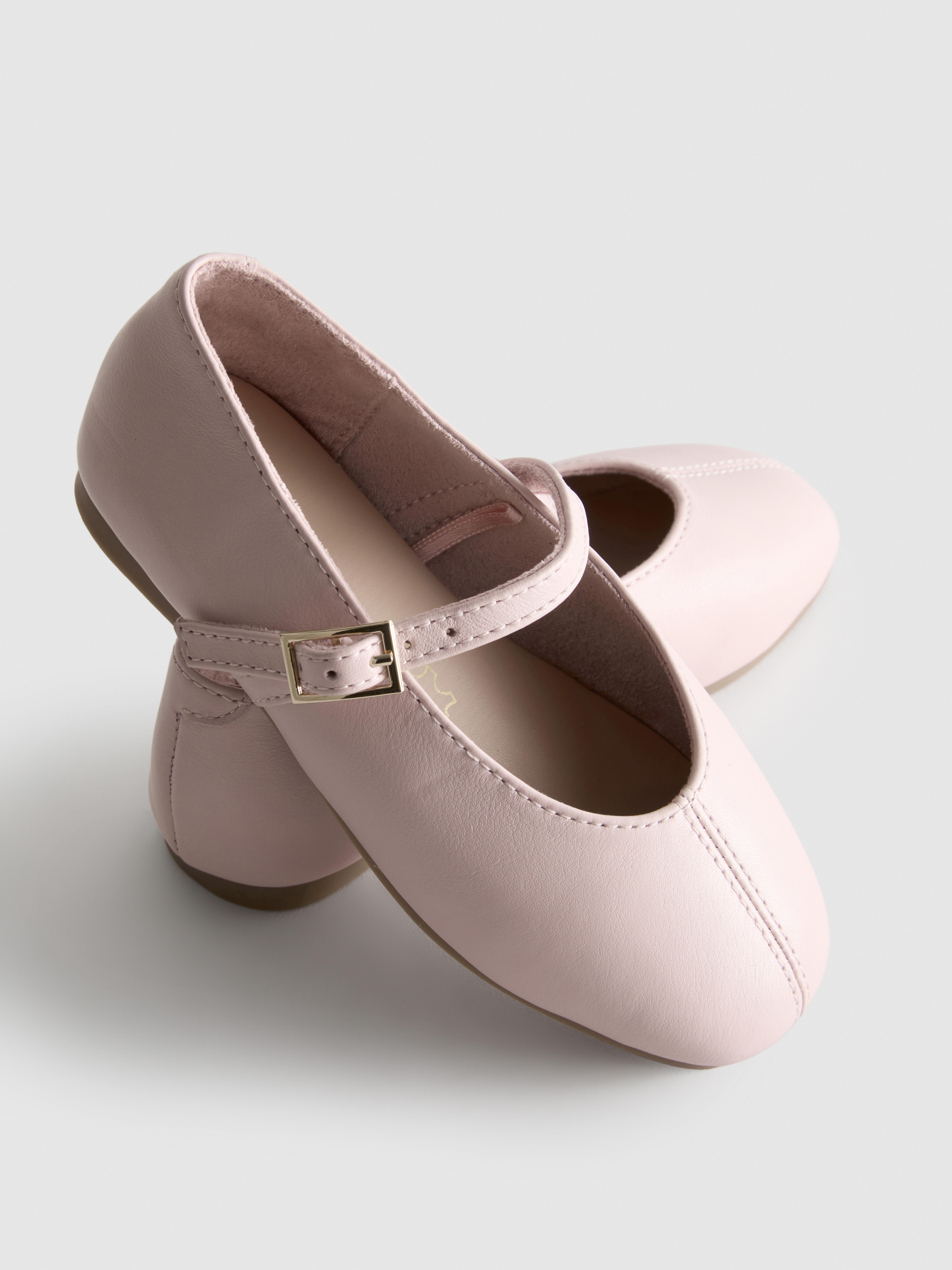 The Edit Leather Ballet Pumps