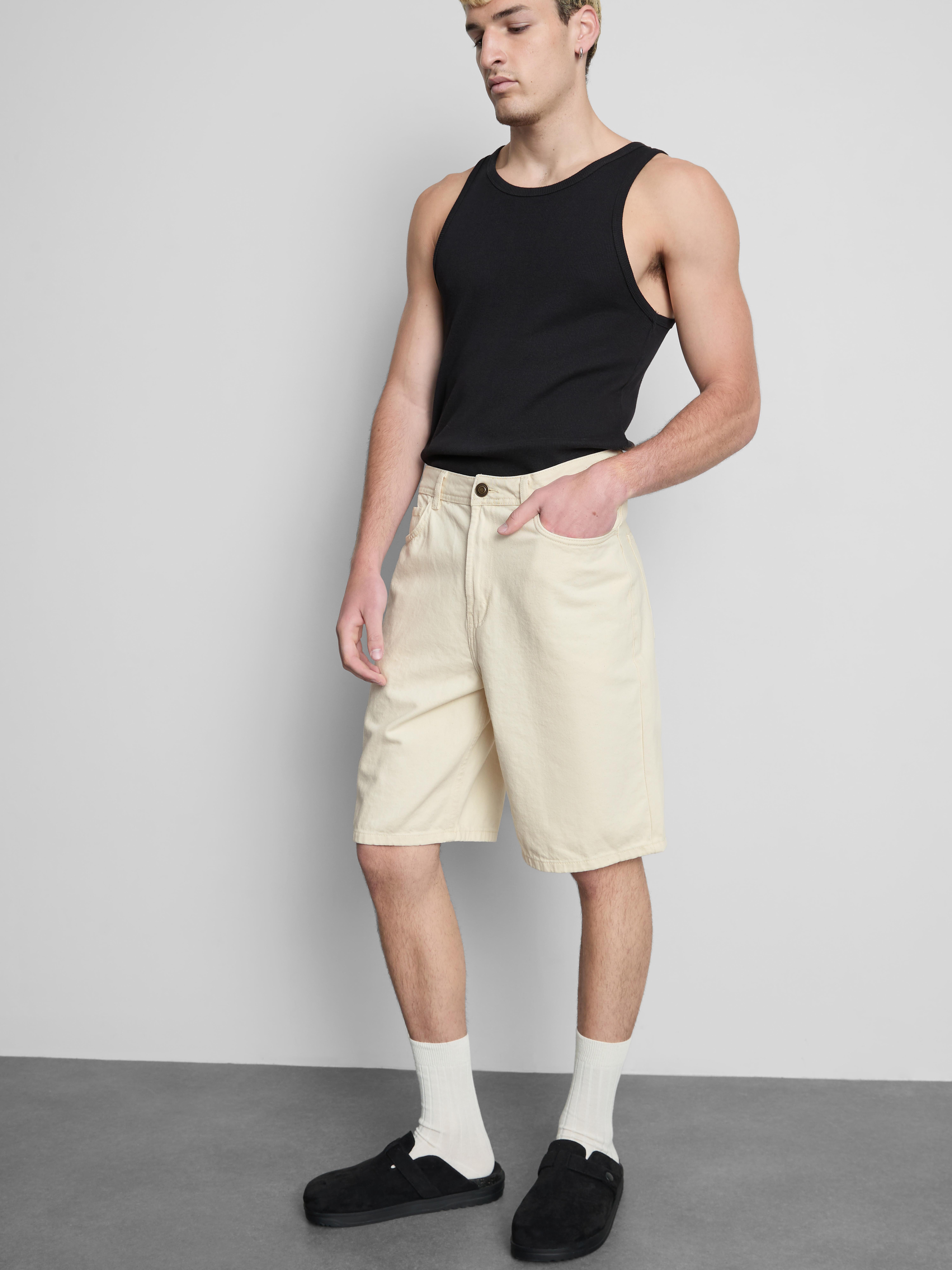 Short en jean décontracté